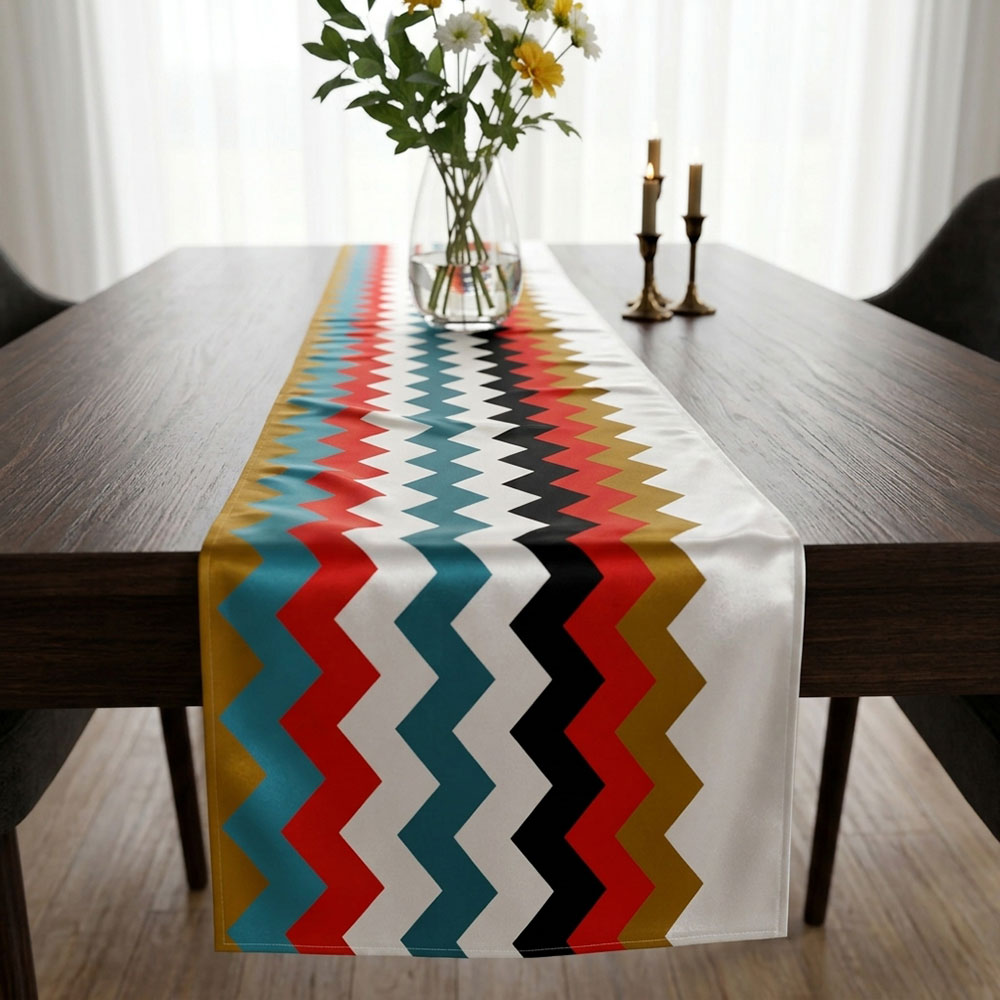 Chevrons Digital Printed Table Runner