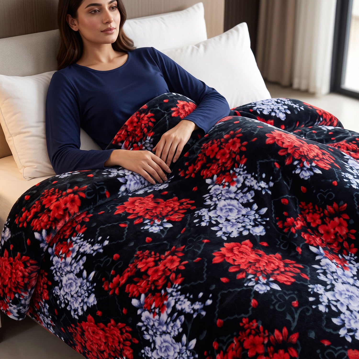 Rosella fleece blanket by Nylsa