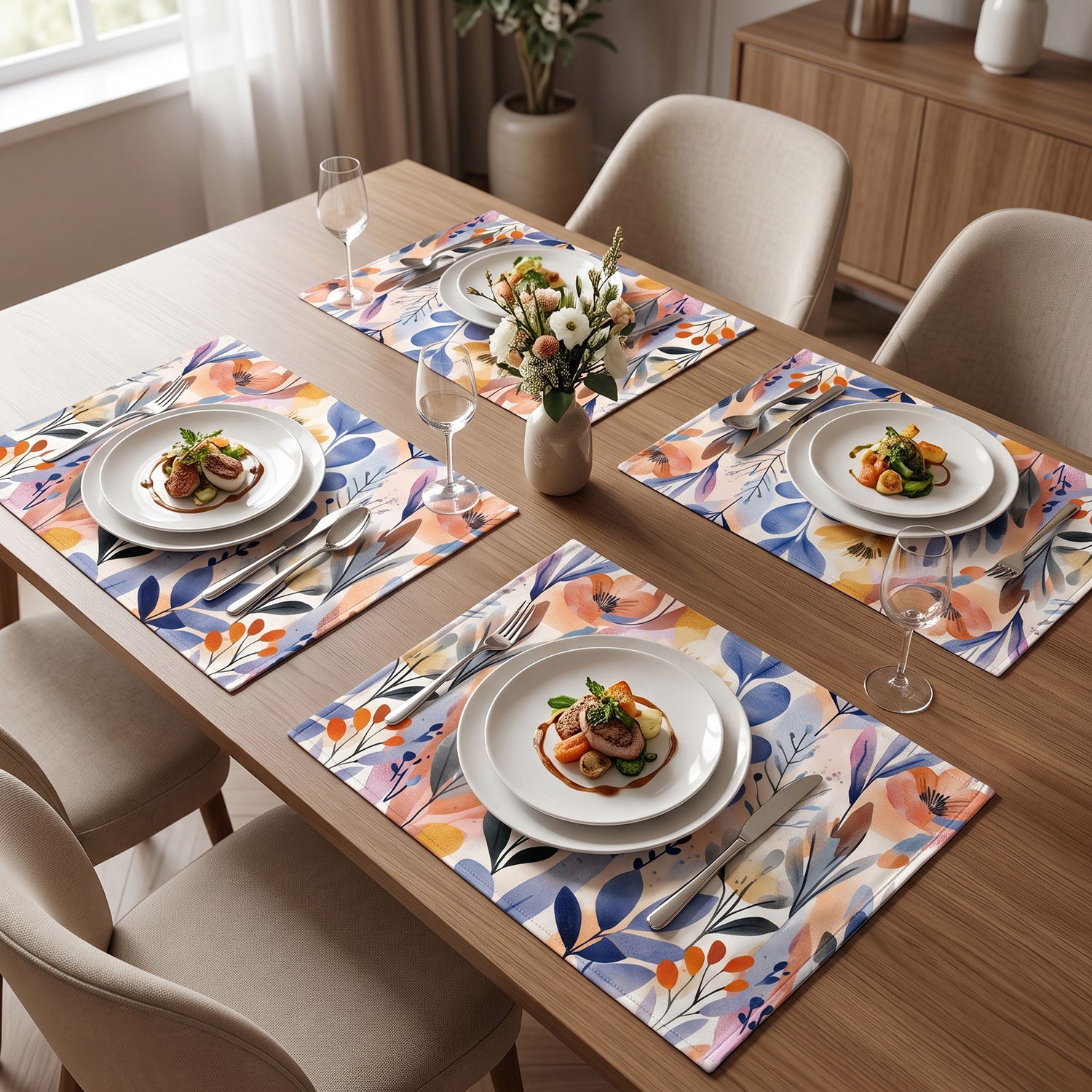 Primavera dining table mats and placemats by Nylsa