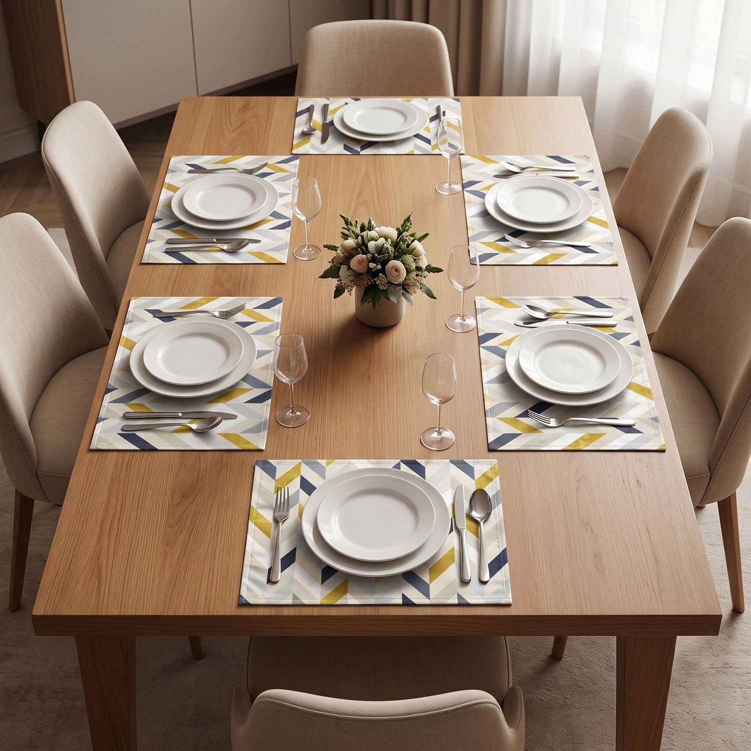 Prism dining table mats and placemats by Nylsa
