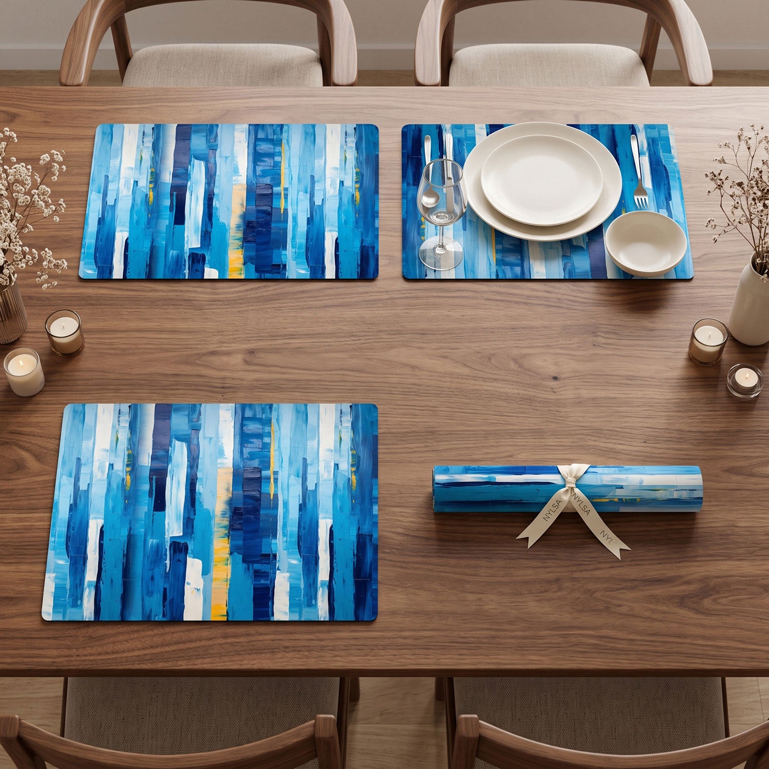 Cascade dining table mats and placemats by Nylsa