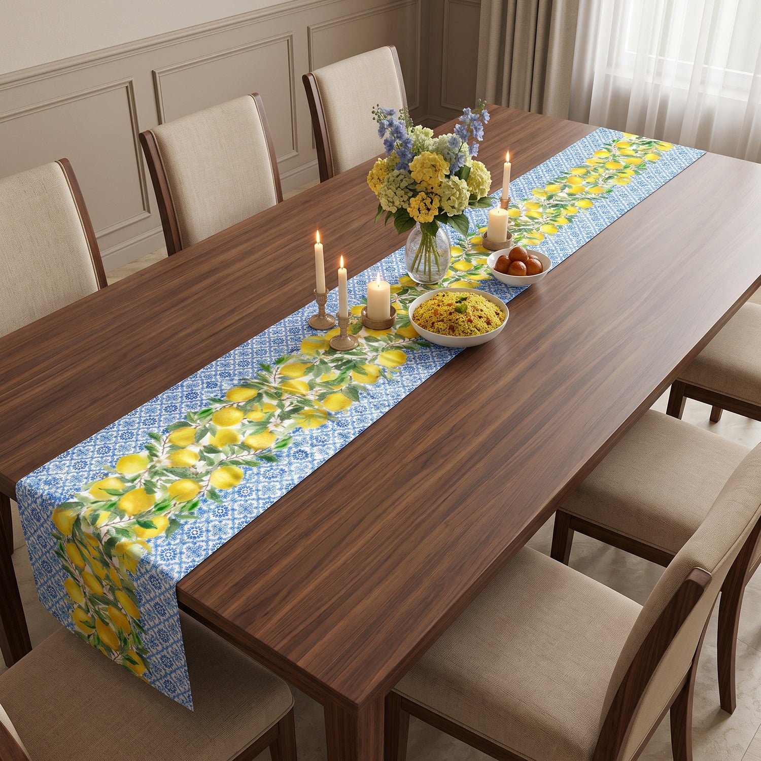 Limone Printed Table Linen Sets