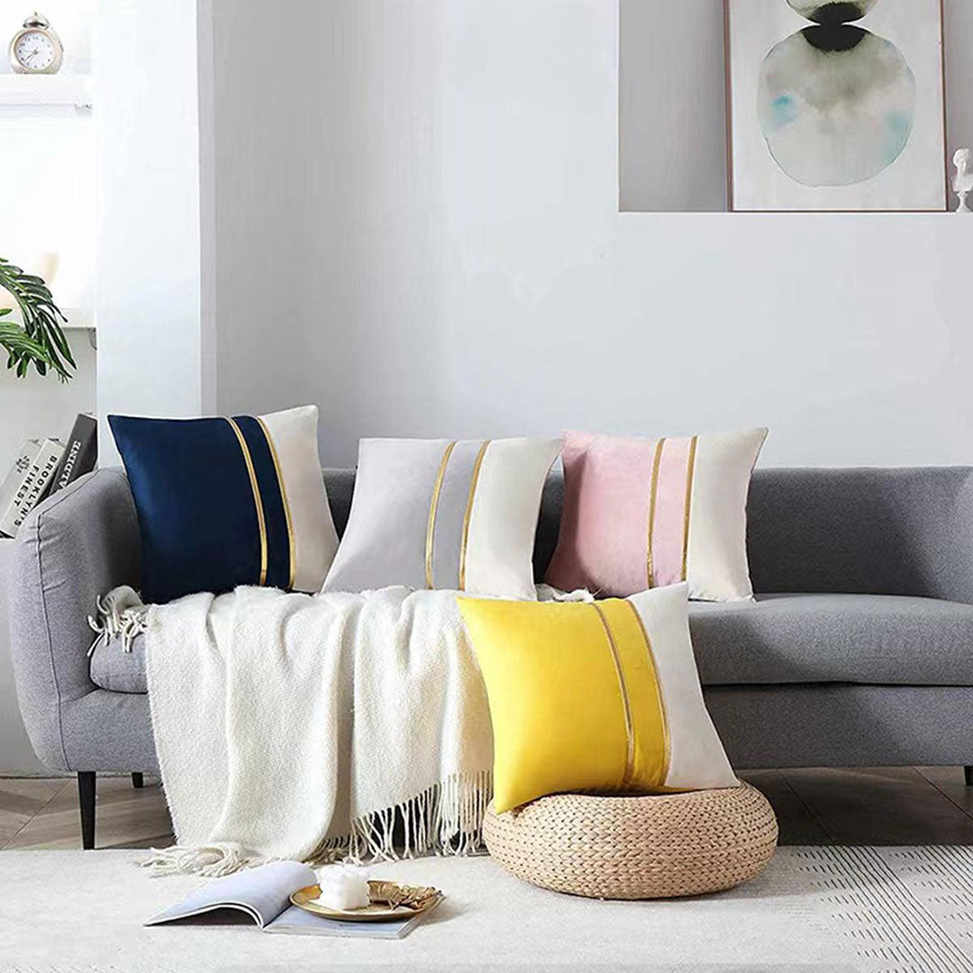 Modern Accent velvet cushion covers set of 4 by Nylsa
