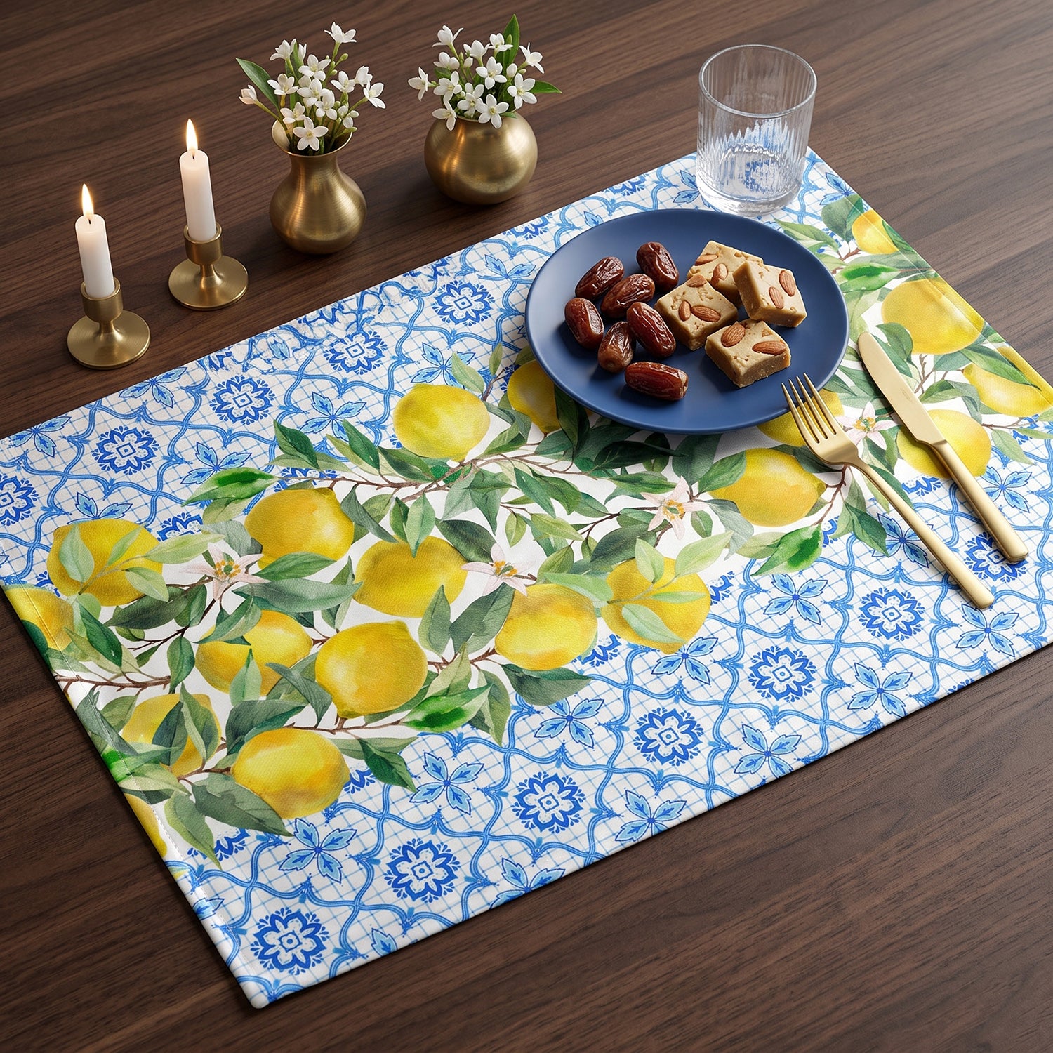 Limone Printed Table Linen Sets