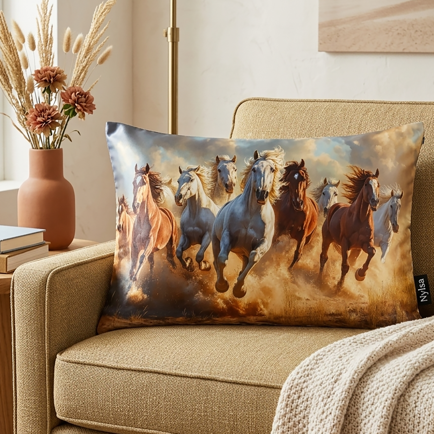 Thunder decorative cushion cover 12x20 by Nylsa