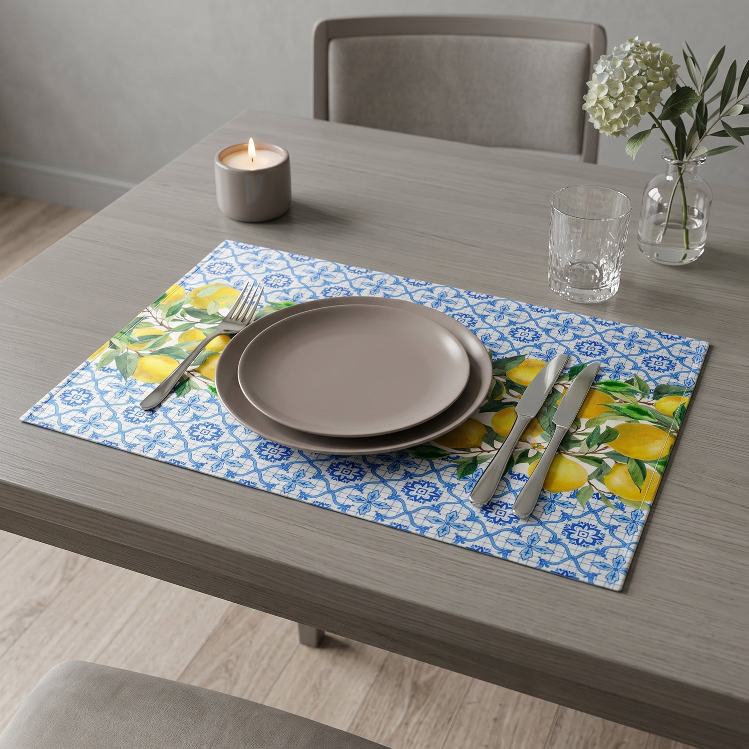 Limone Printed Table Linen Sets