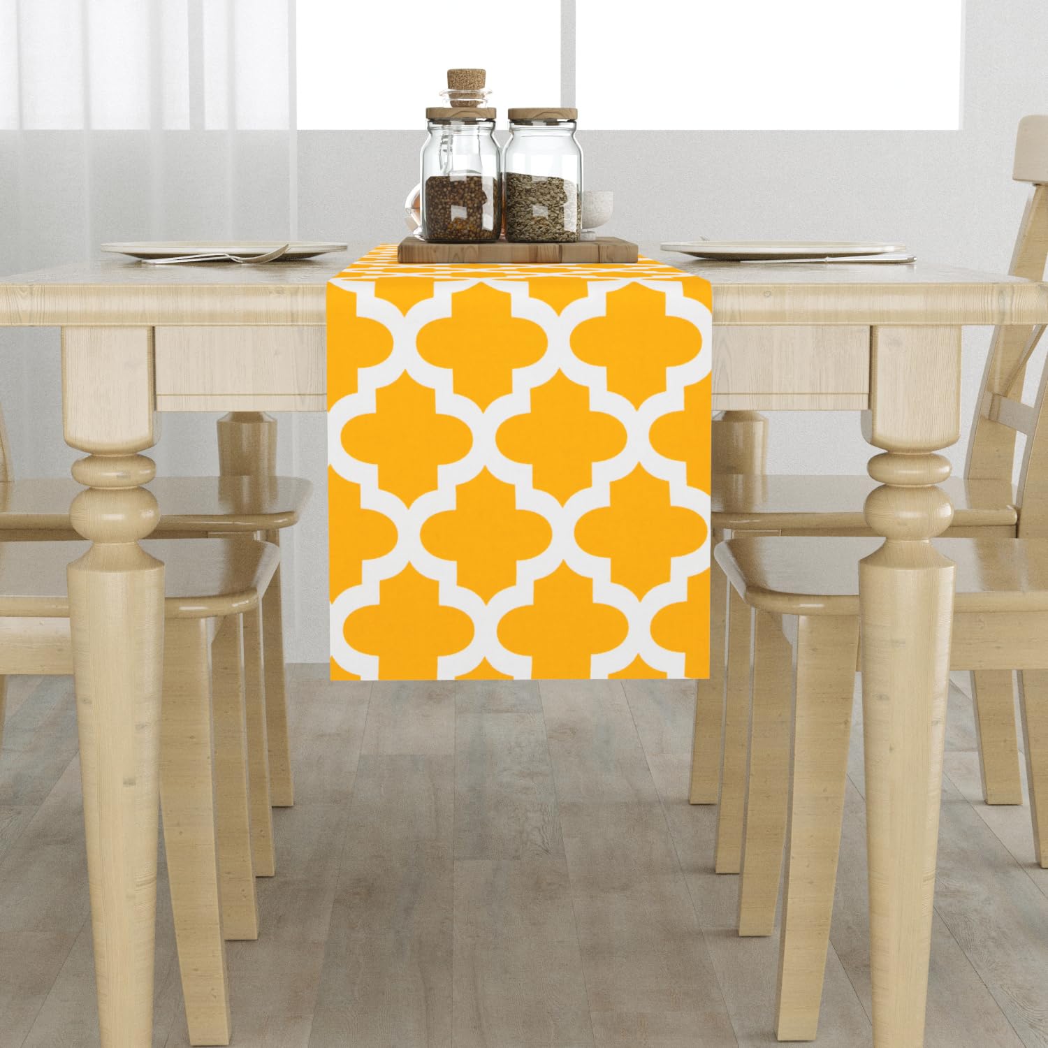 Saffron Digital Printed Table Runner