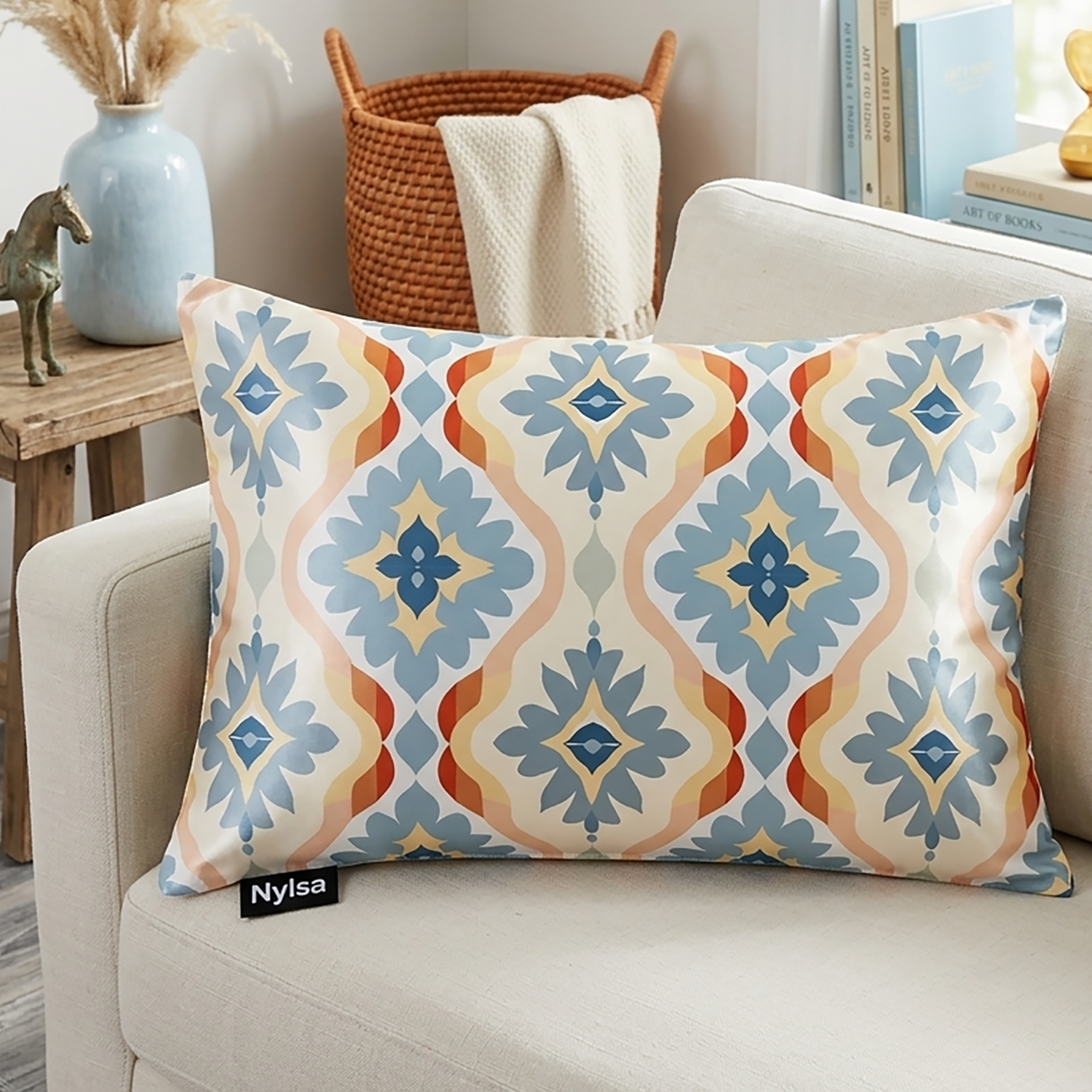 Zellige decorative cushion cover 12x20 by Nylsa