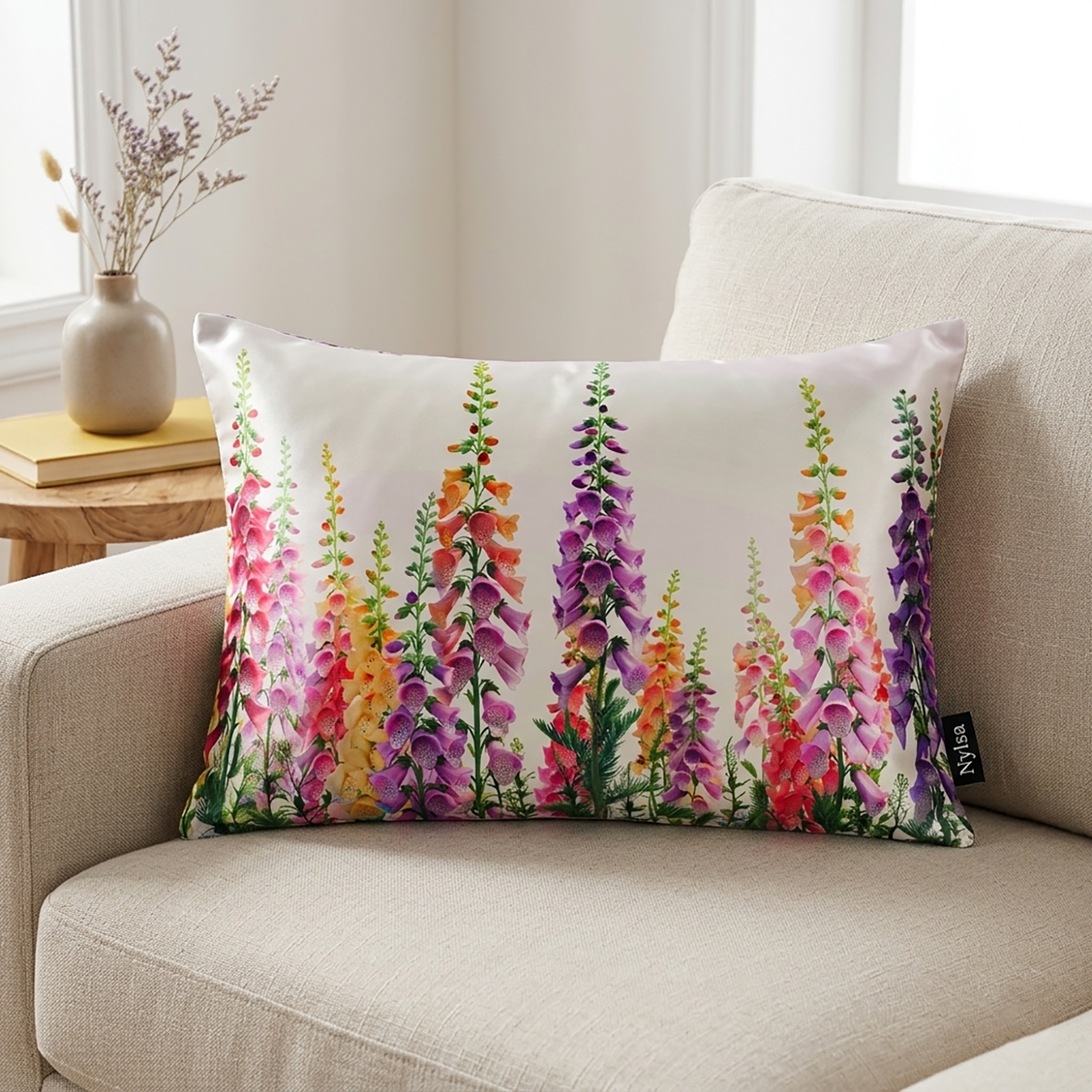 Bellflora decorative cushion cover 12x20 by Nylsa