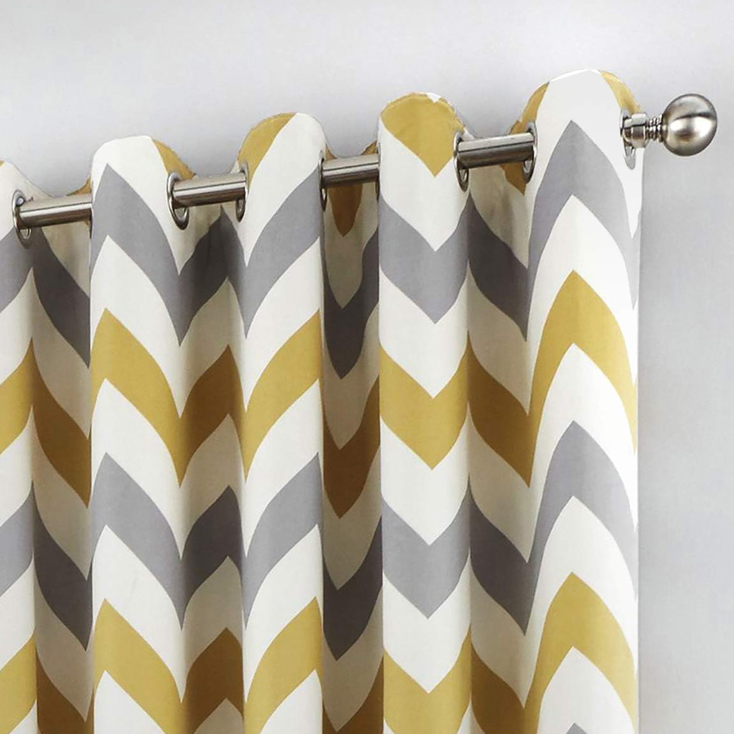 Horizon Digital Printed Eyelet Curtains – Pair