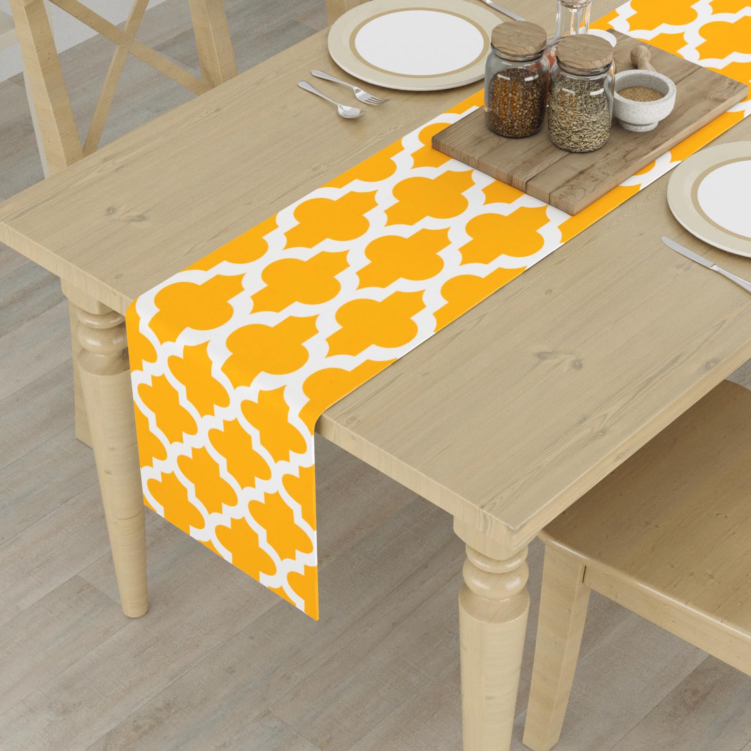 Saffron Digital Printed Table Runner