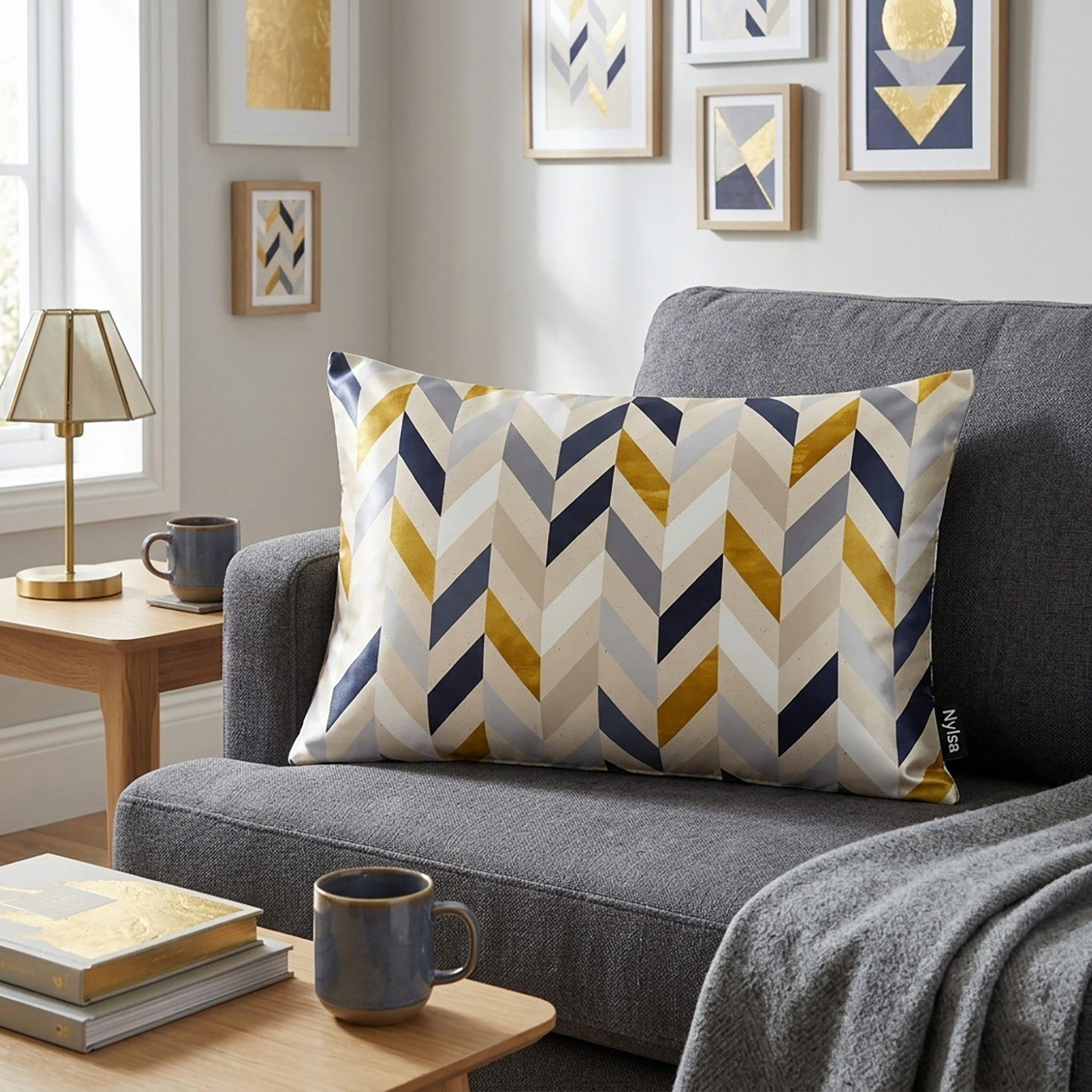 Luxe decorative cushion cover 12x20 by Nylsa