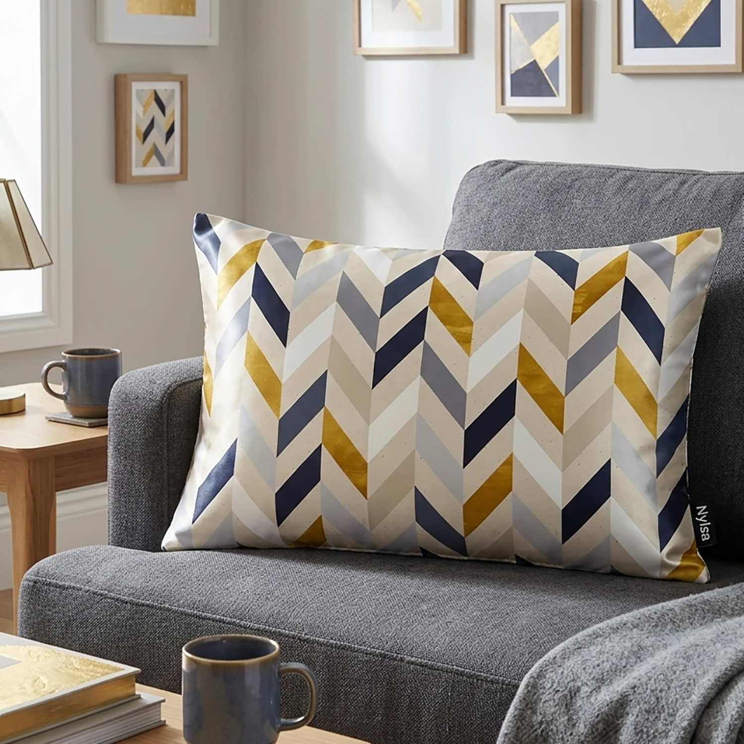 Luxe decorative cushion cover 12x20 by Nylsa