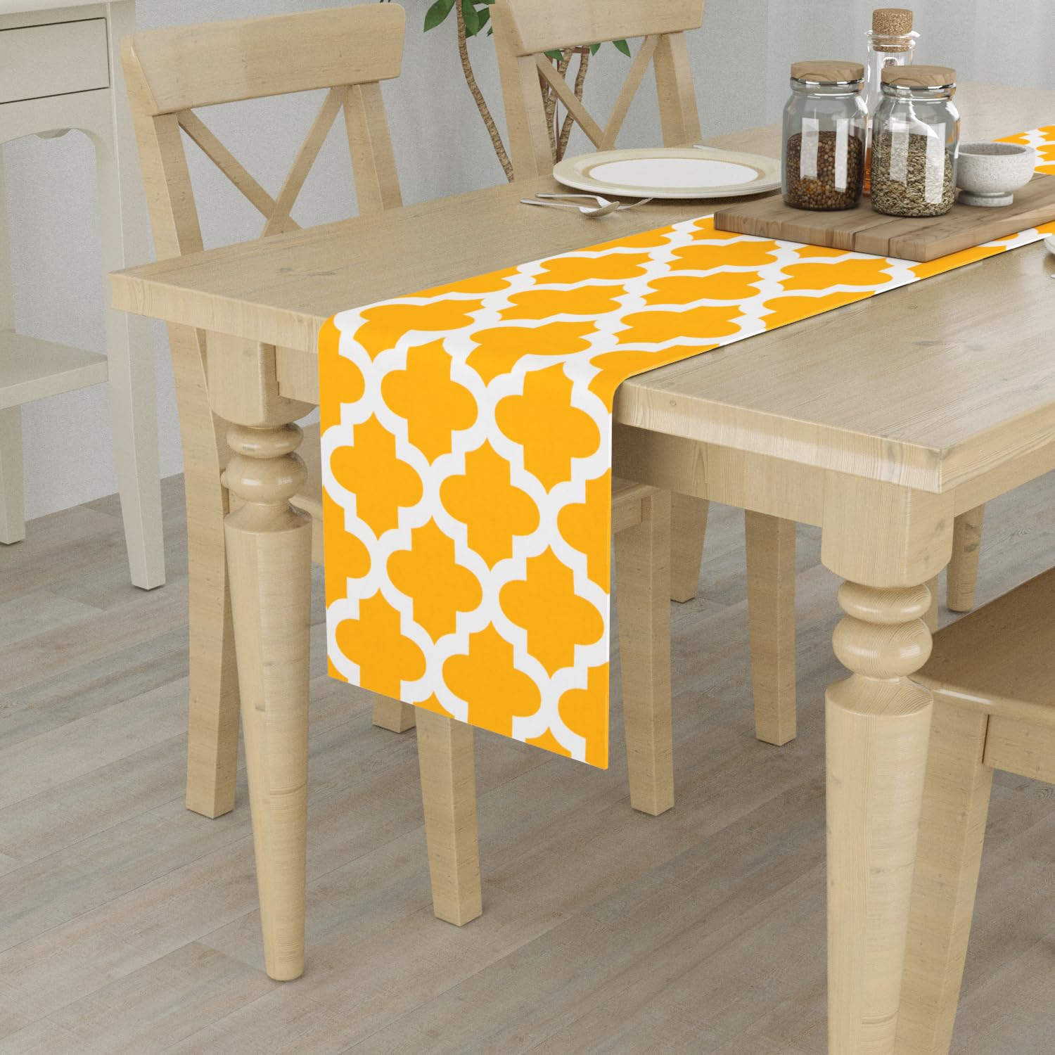 Saffron Digital Printed Table Runner