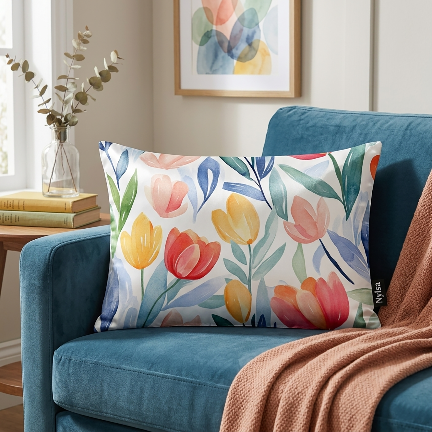 Tulipa decorative cushion cover 12x20 by Nylsa