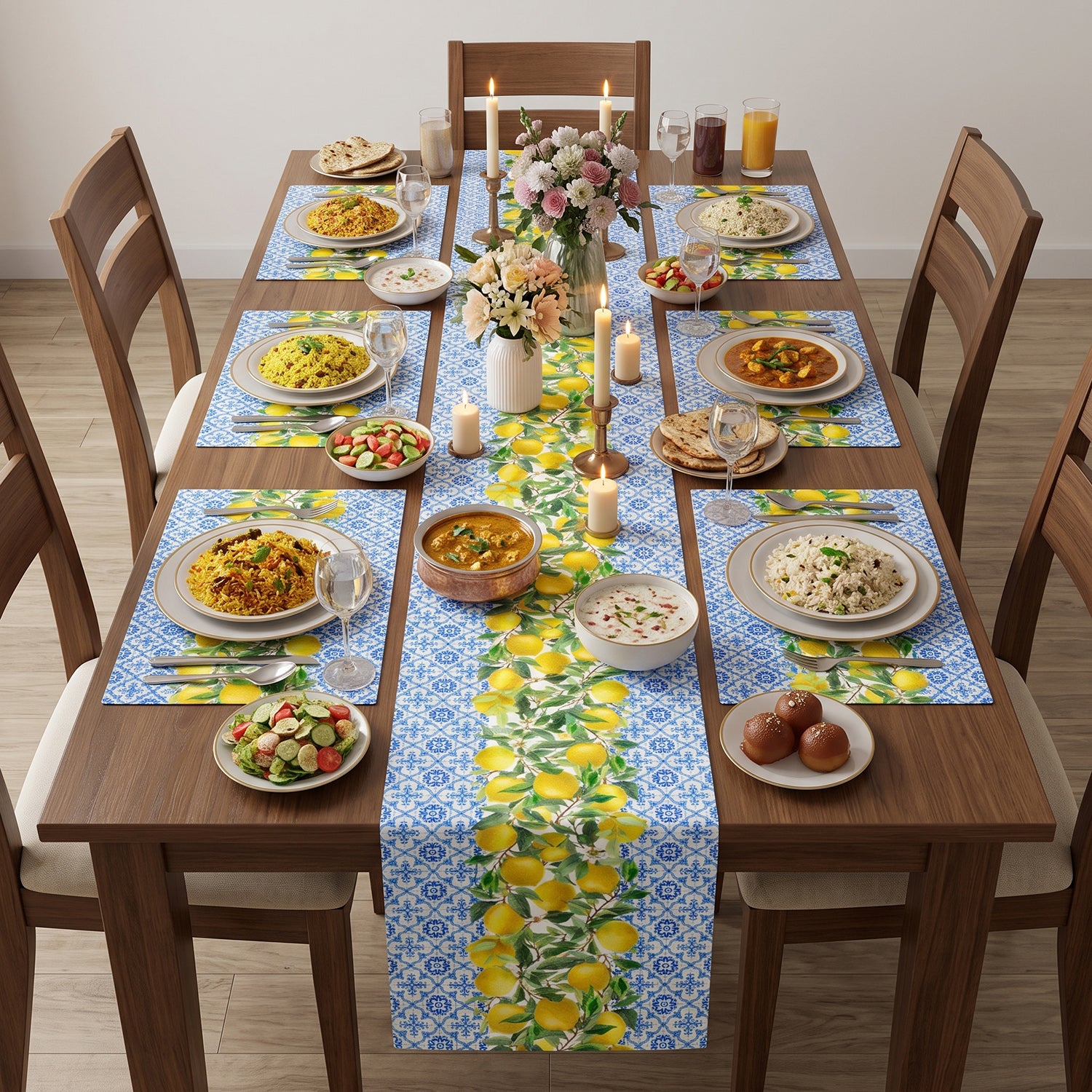 Limone Printed Table Linen Sets