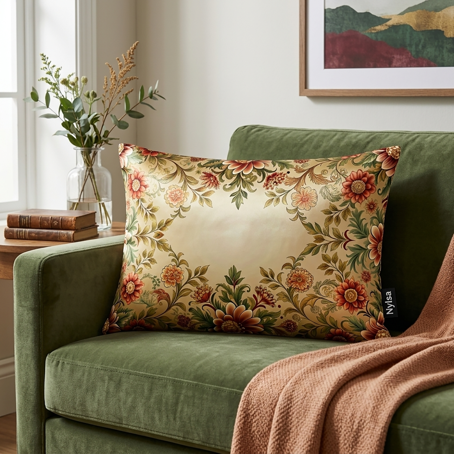Marigold decorative cushion cover 12x20 by Nylsa