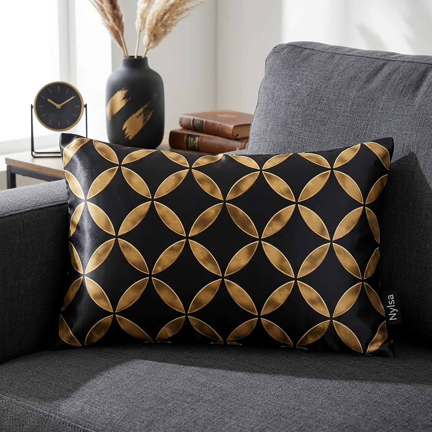 Opulent decorative cushion cover 12x20 by Nylsa