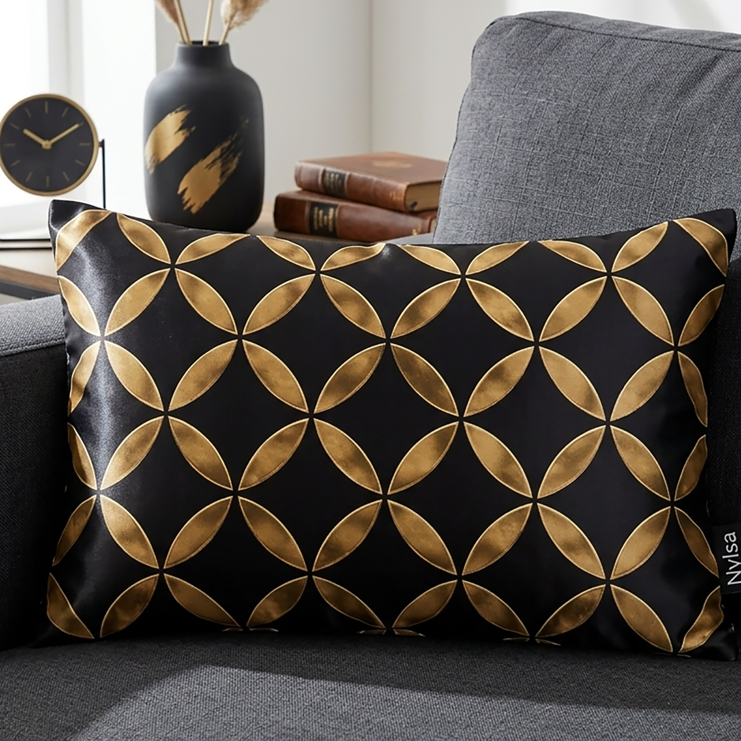 Opulent decorative cushion cover 12x20 by Nylsa