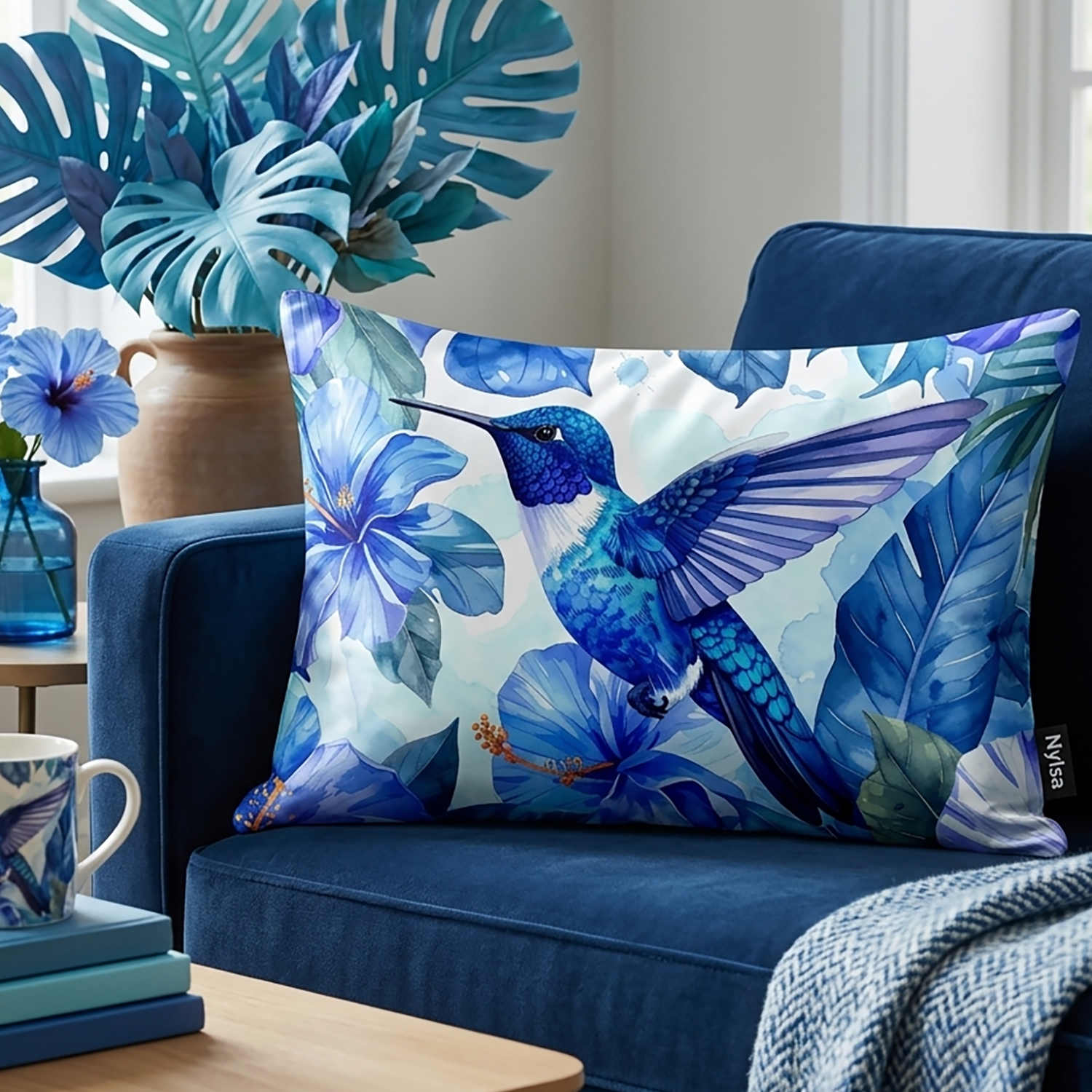 Bluebell decorative cushion cover 12x20 by Nylsa