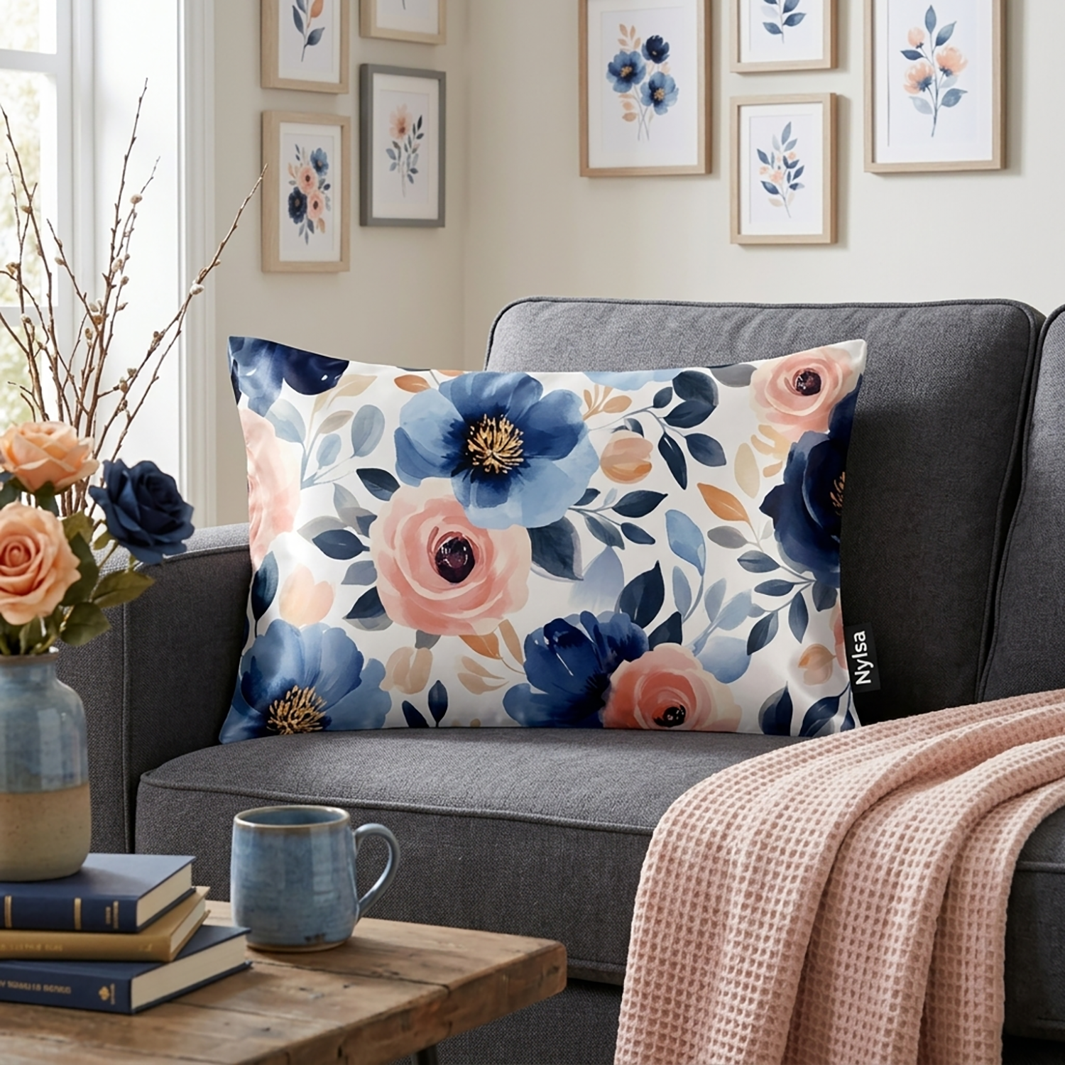 Serenity decorative cushion cover 12x20 by Nylsa