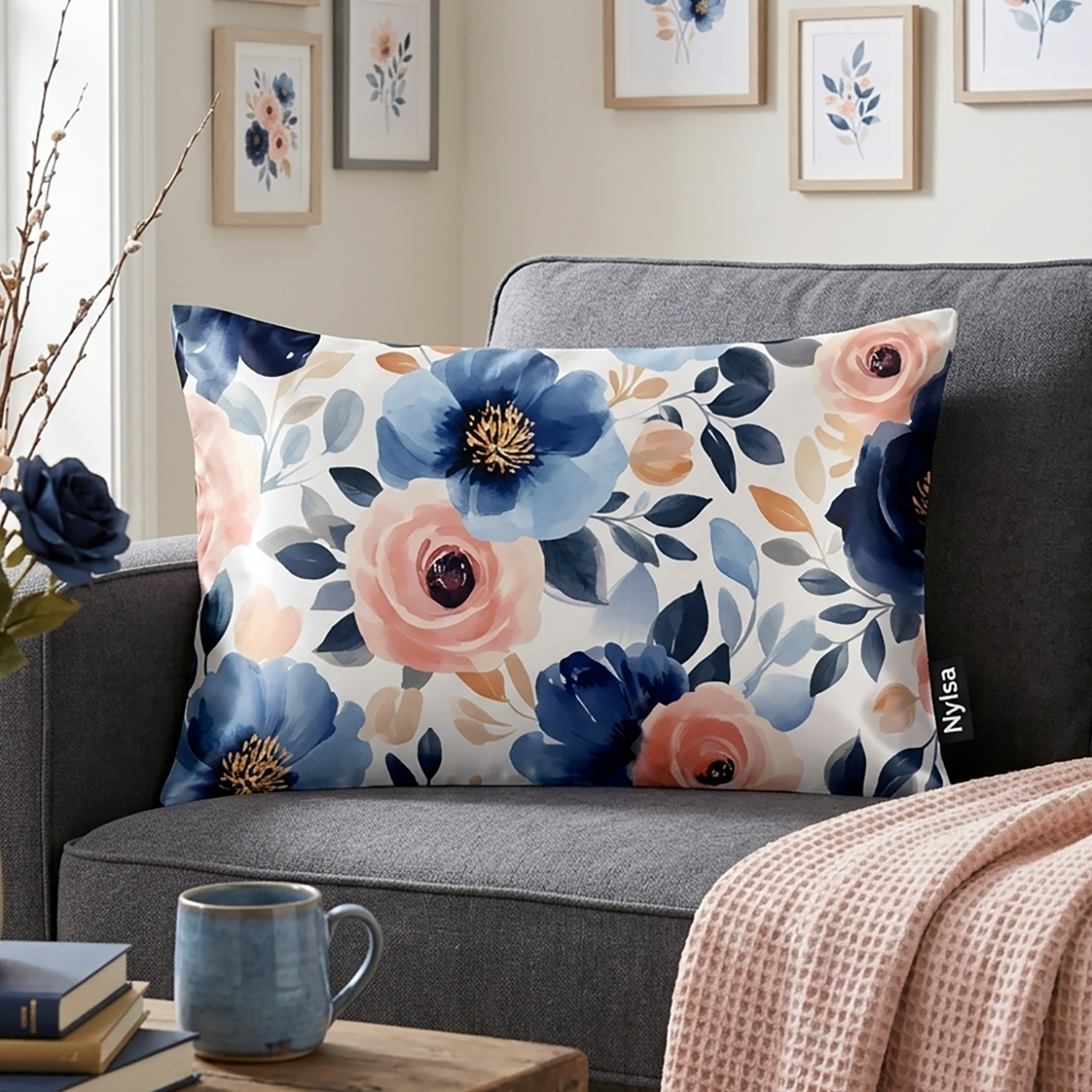 Serenity decorative cushion cover 12x20 by Nylsa