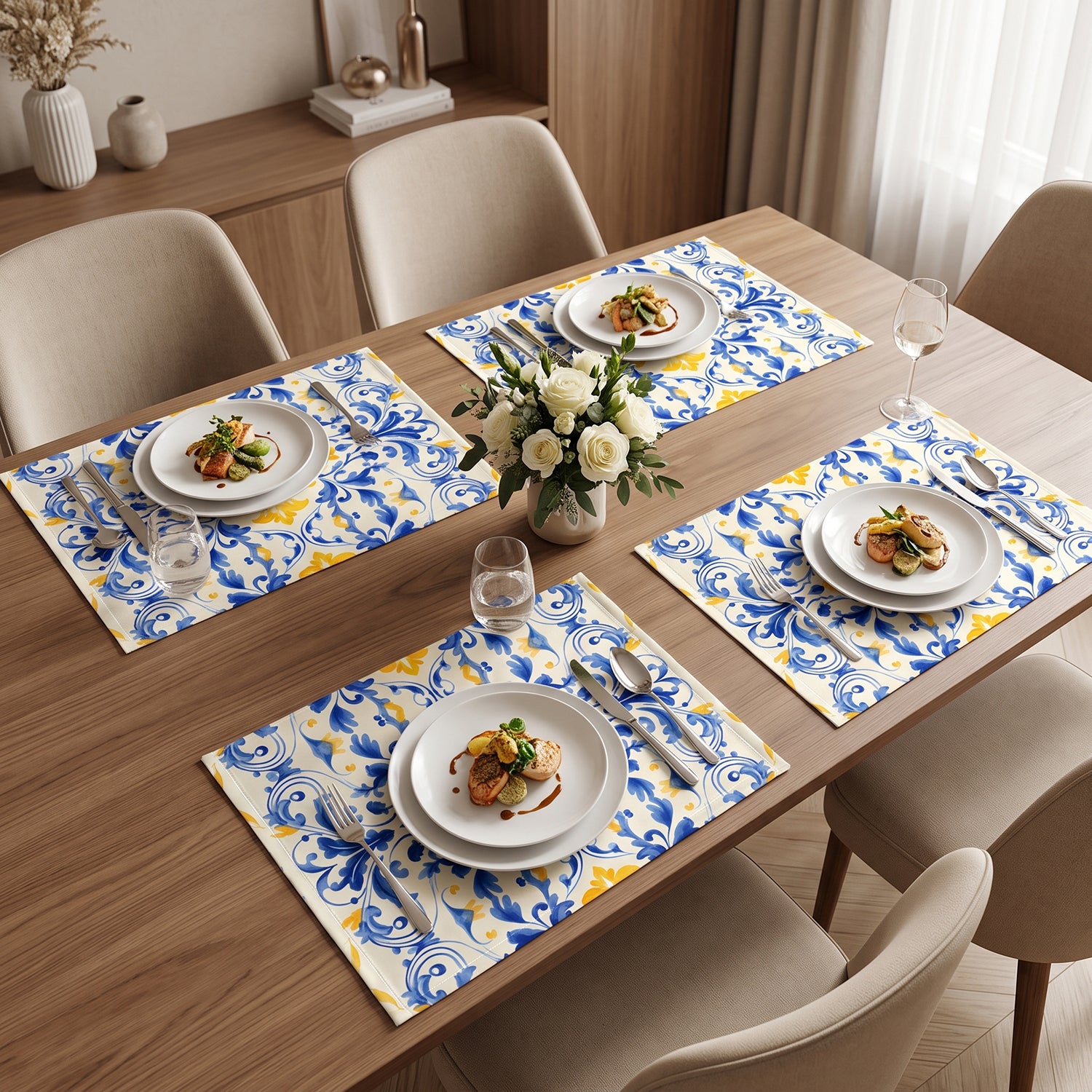 Capri dining table mats and placemats by Nylsa