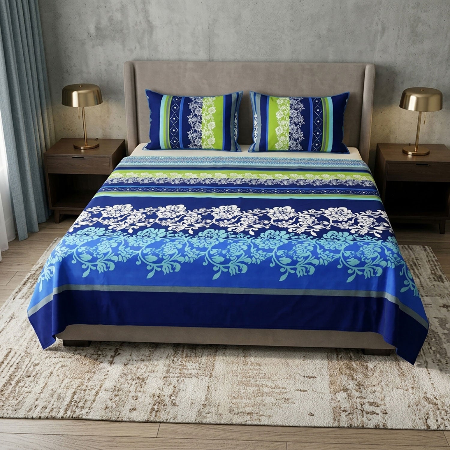 Marina 3 Pcs King bed sheet set by Nylsa