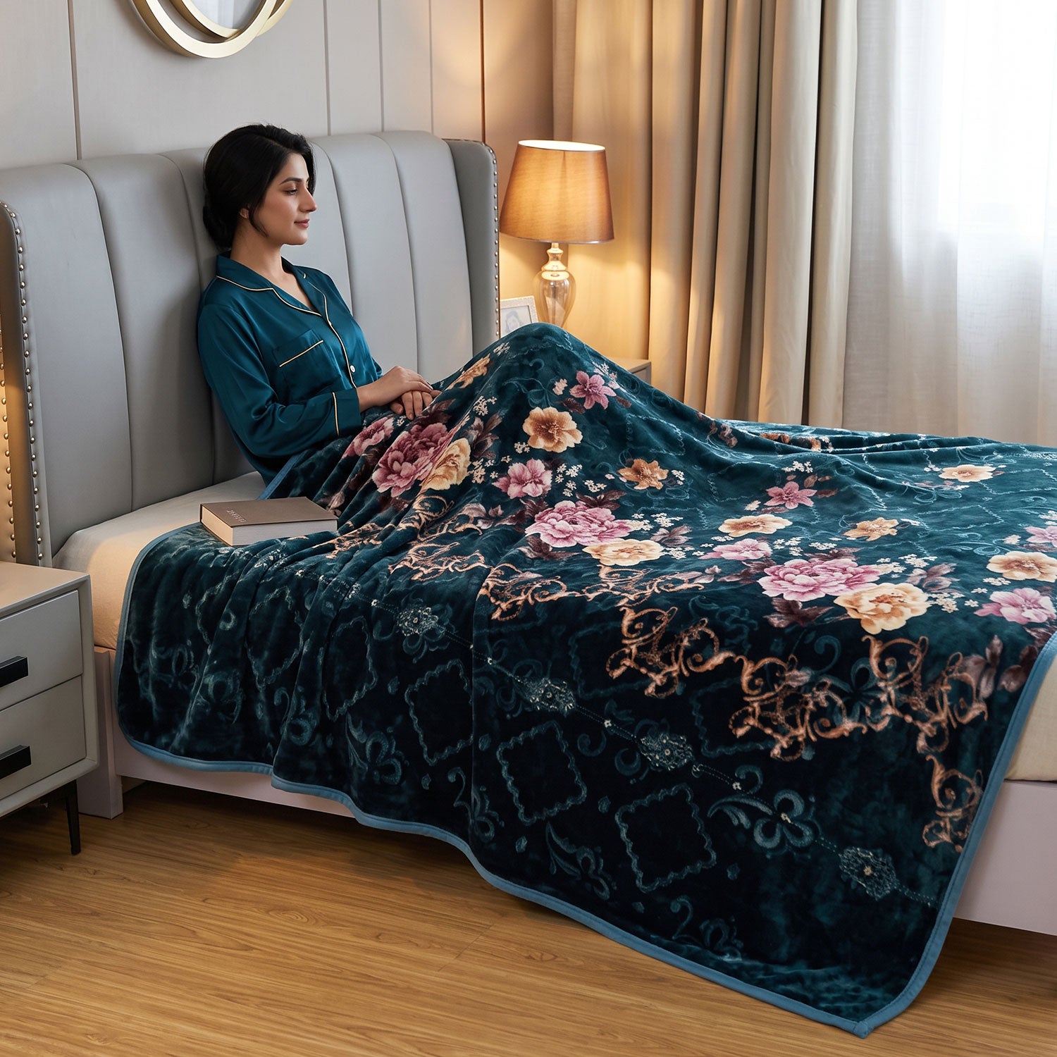 Emerald fleece blanket by Nylsa