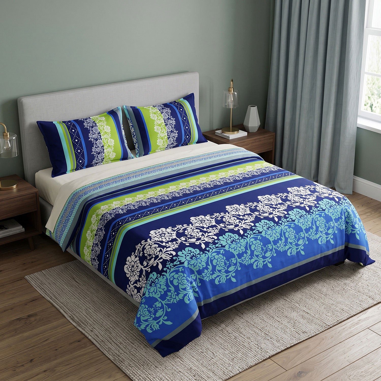 Marina 3 Pcs King bed sheet set by Nylsa