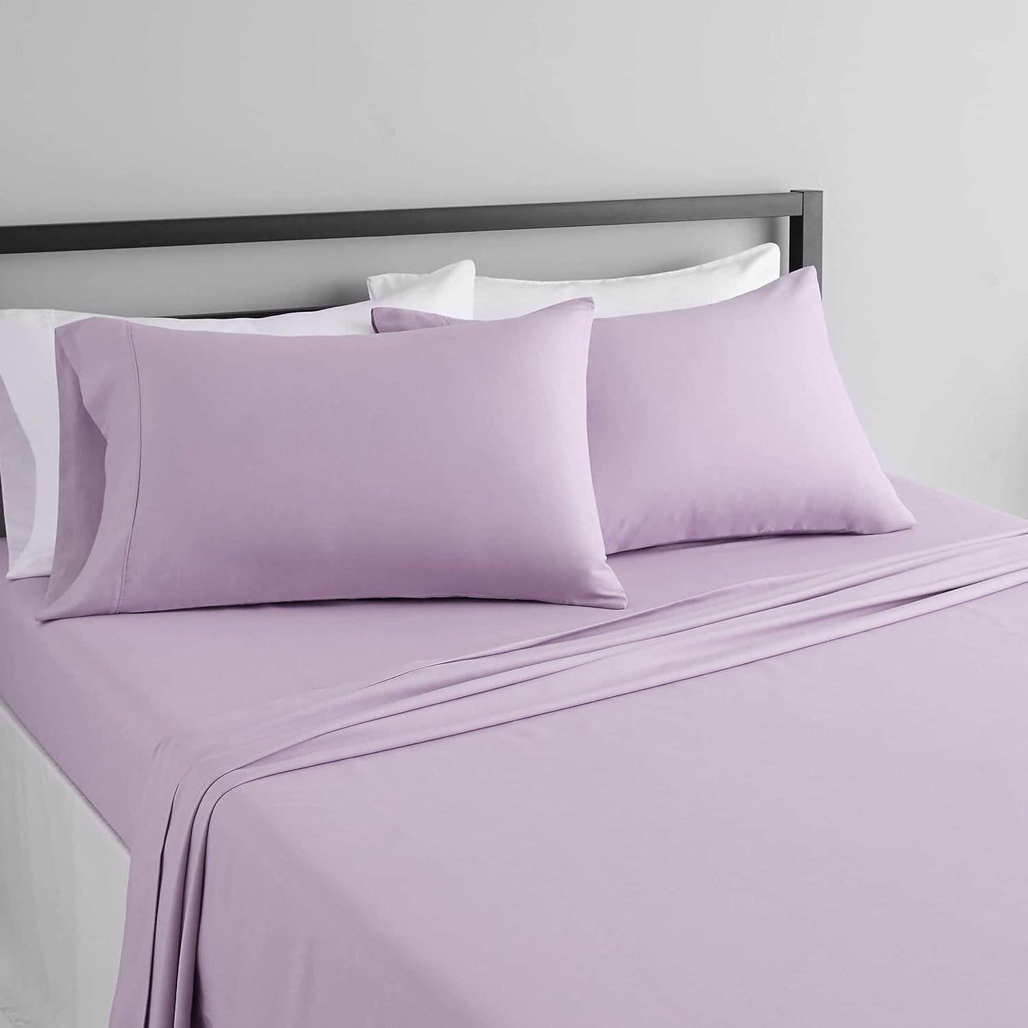 Mauve flat sheet set by Nylsa