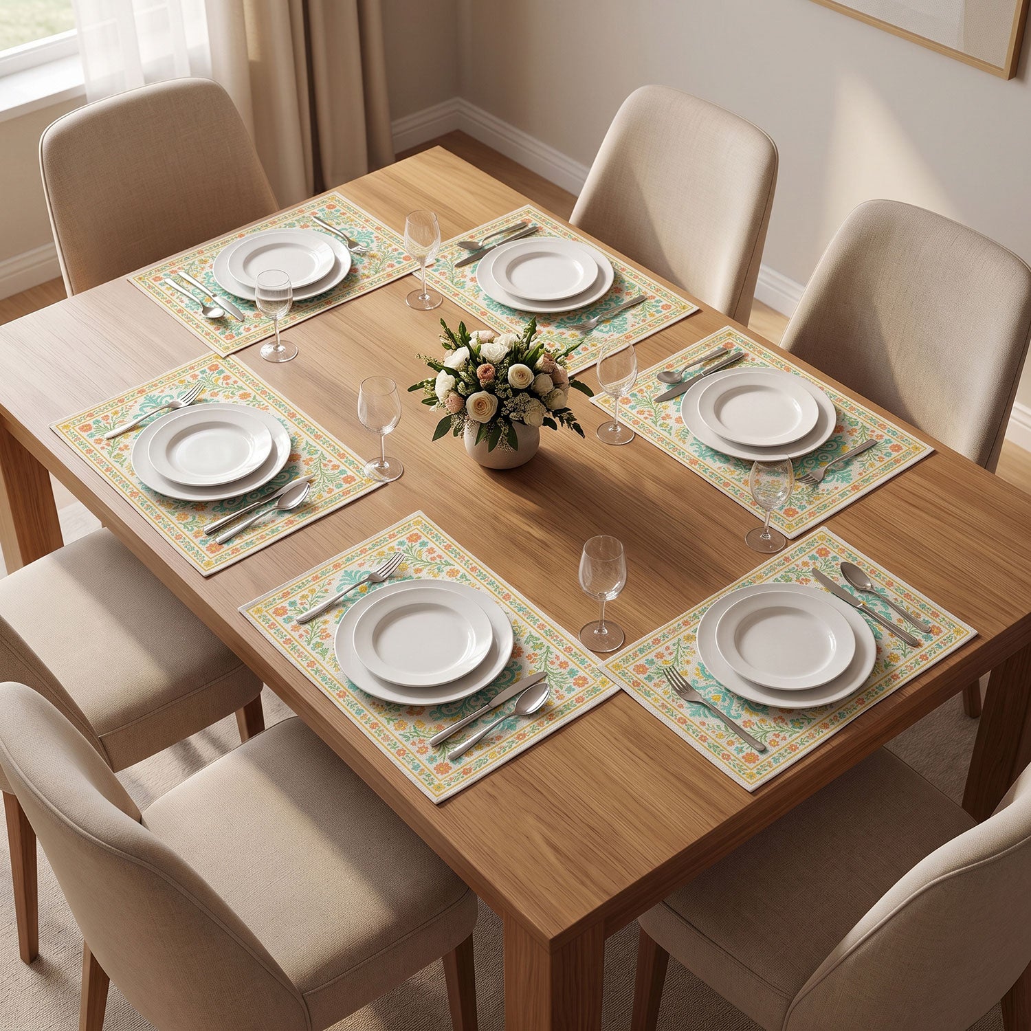 Elowen dining table mats and placemats by Nylsa