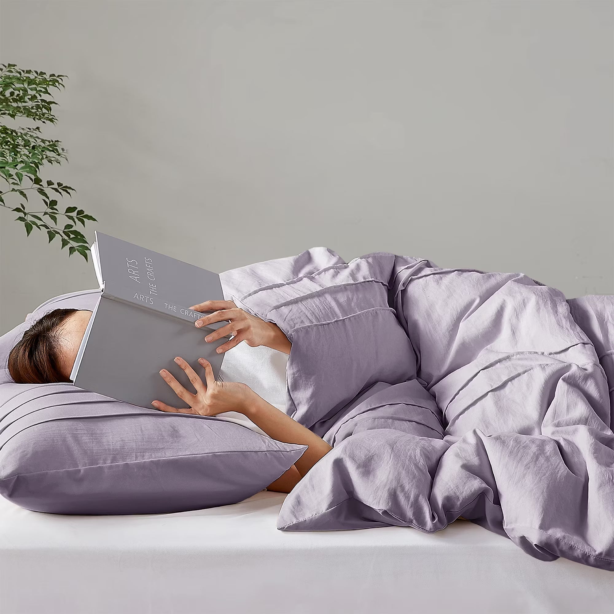 Lavender 6Pcs Quilt Cover Set