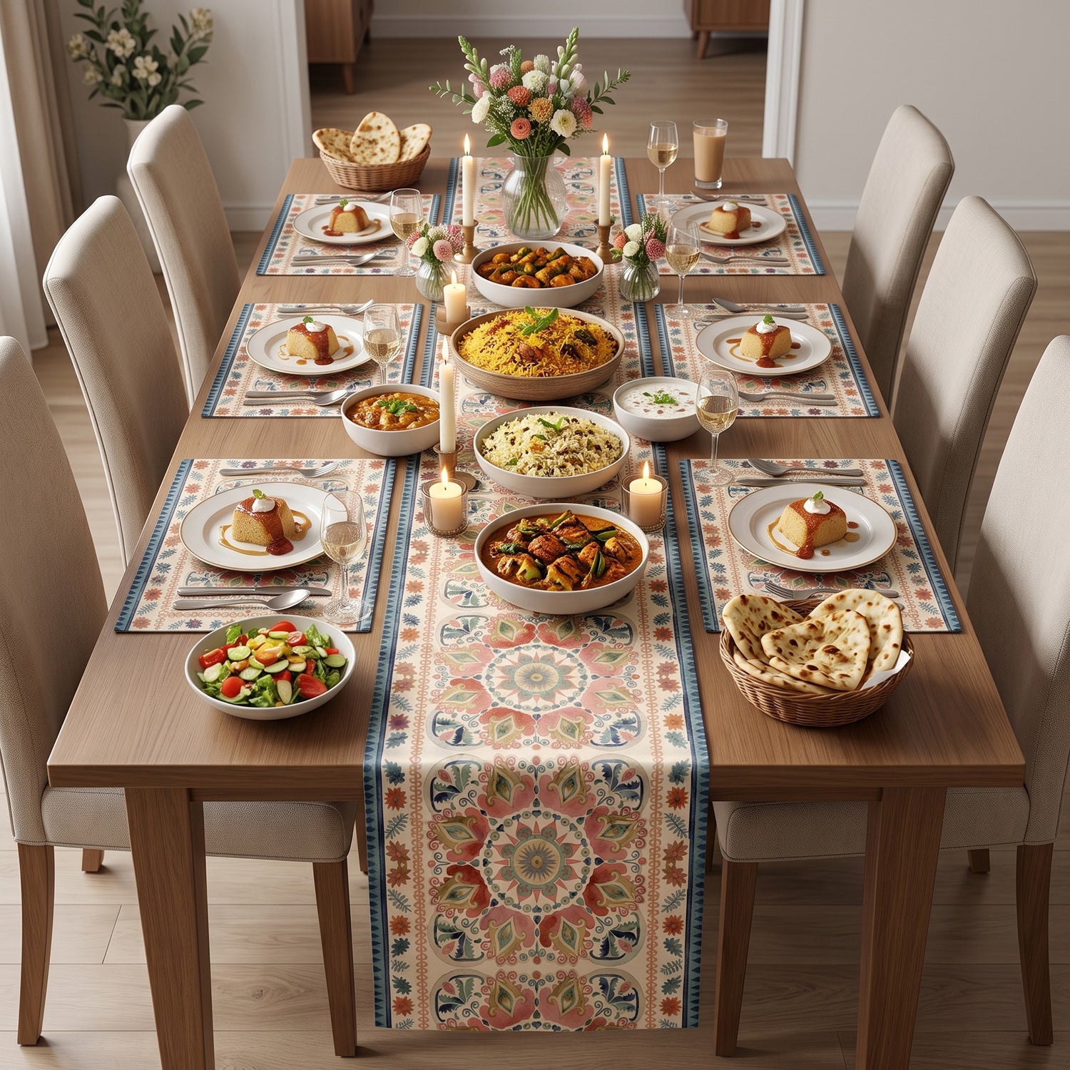 Bohemia Printed Table Linen Sets