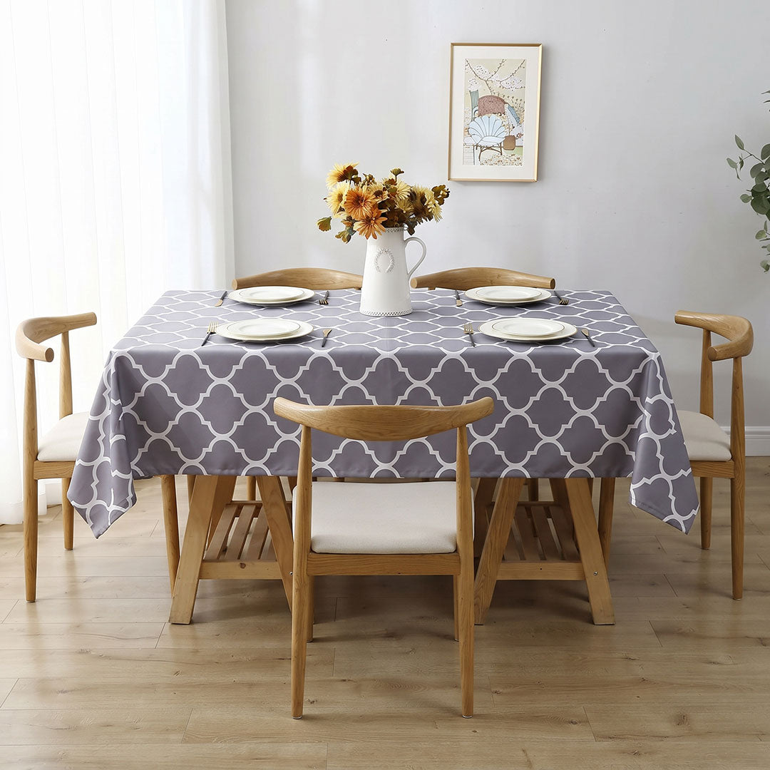 Graphite Digitally Printed Table Cover
