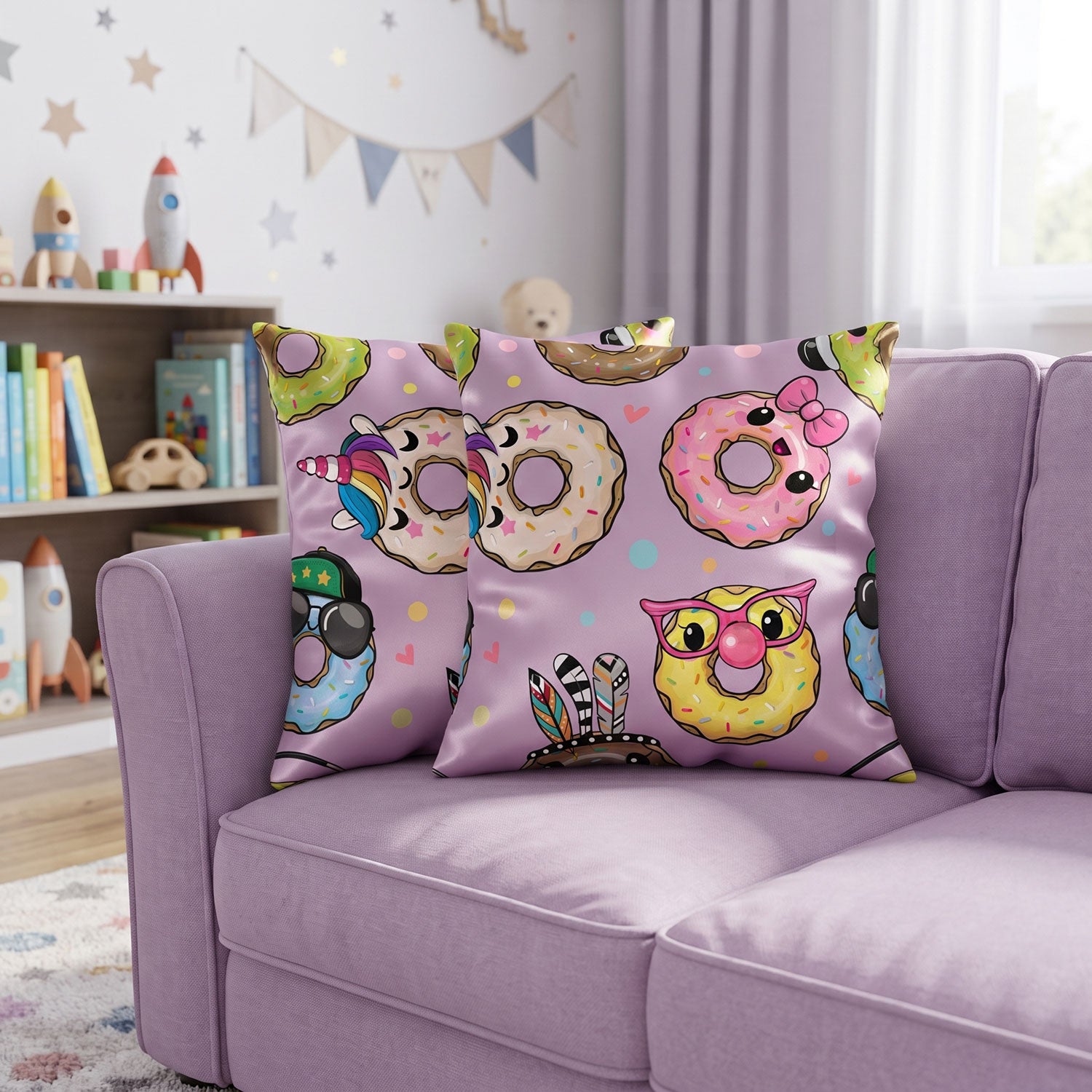 Sweetie kids printed cushion cover by Nylsa