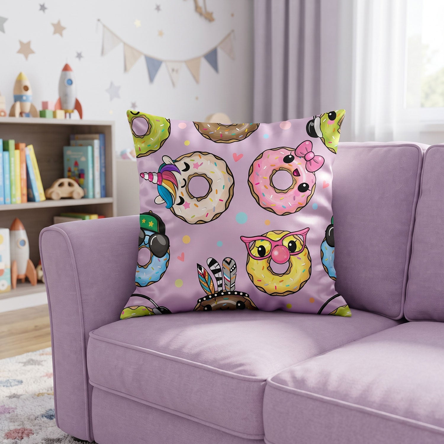 Sweetie kids printed cushion cover by Nylsa