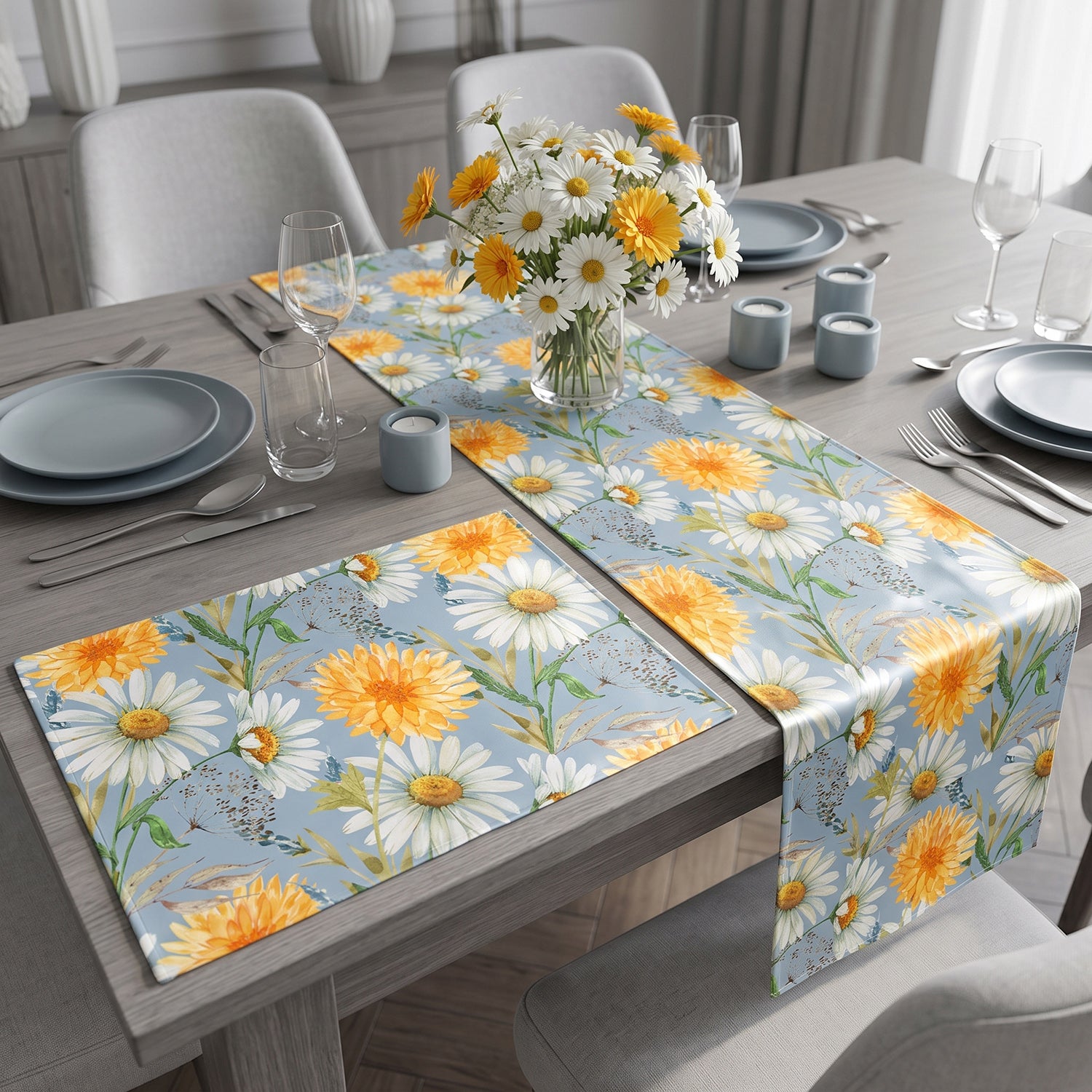 Daisy Printed Table Linen Sets