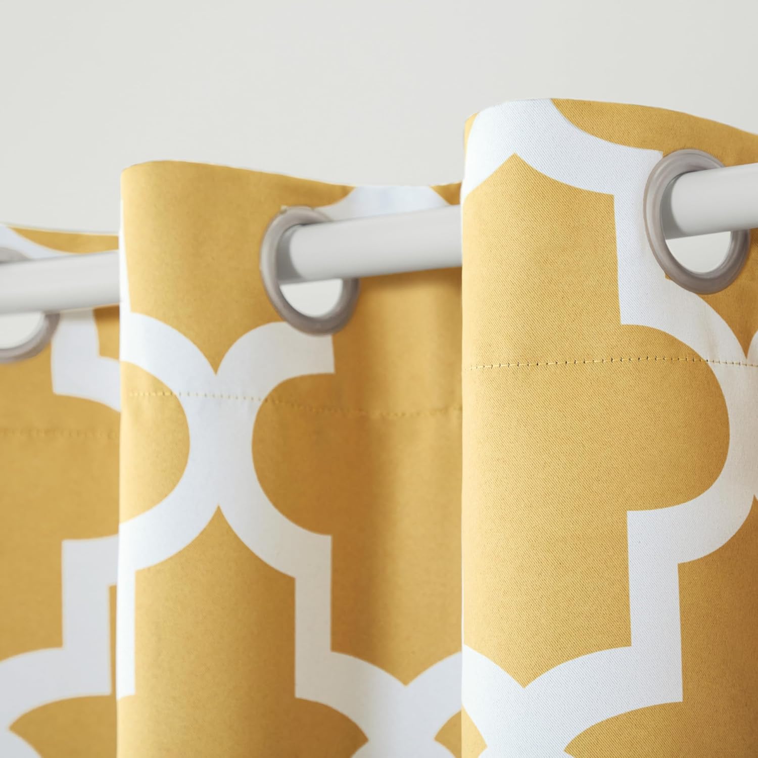 Trellis Digital Printed Eyelet Curtains – Pair