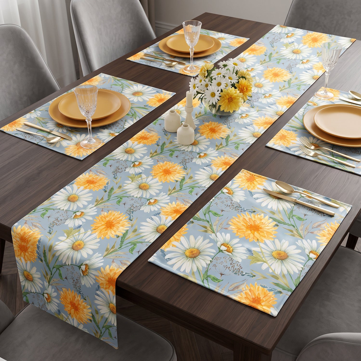 Daisy Printed Table Linen Sets