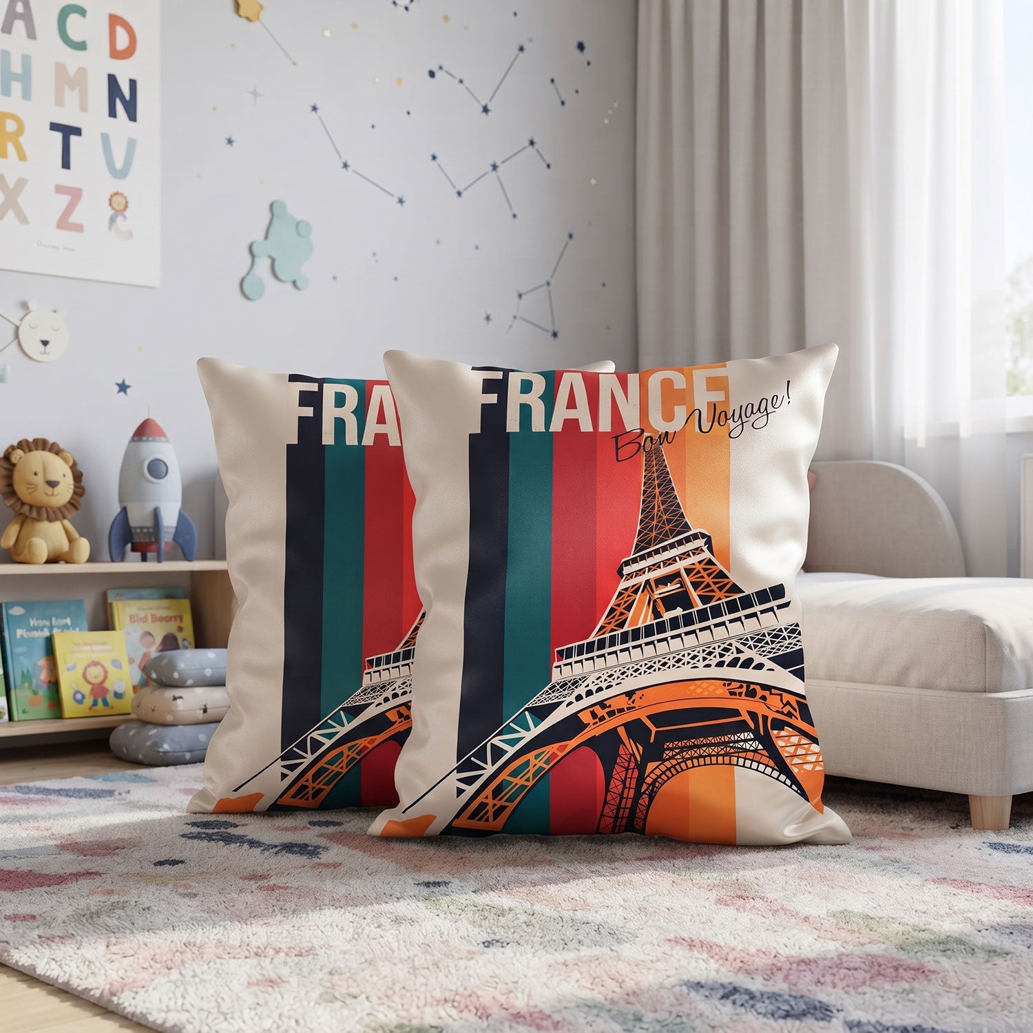 France kids printed cushion cover by Nylsa