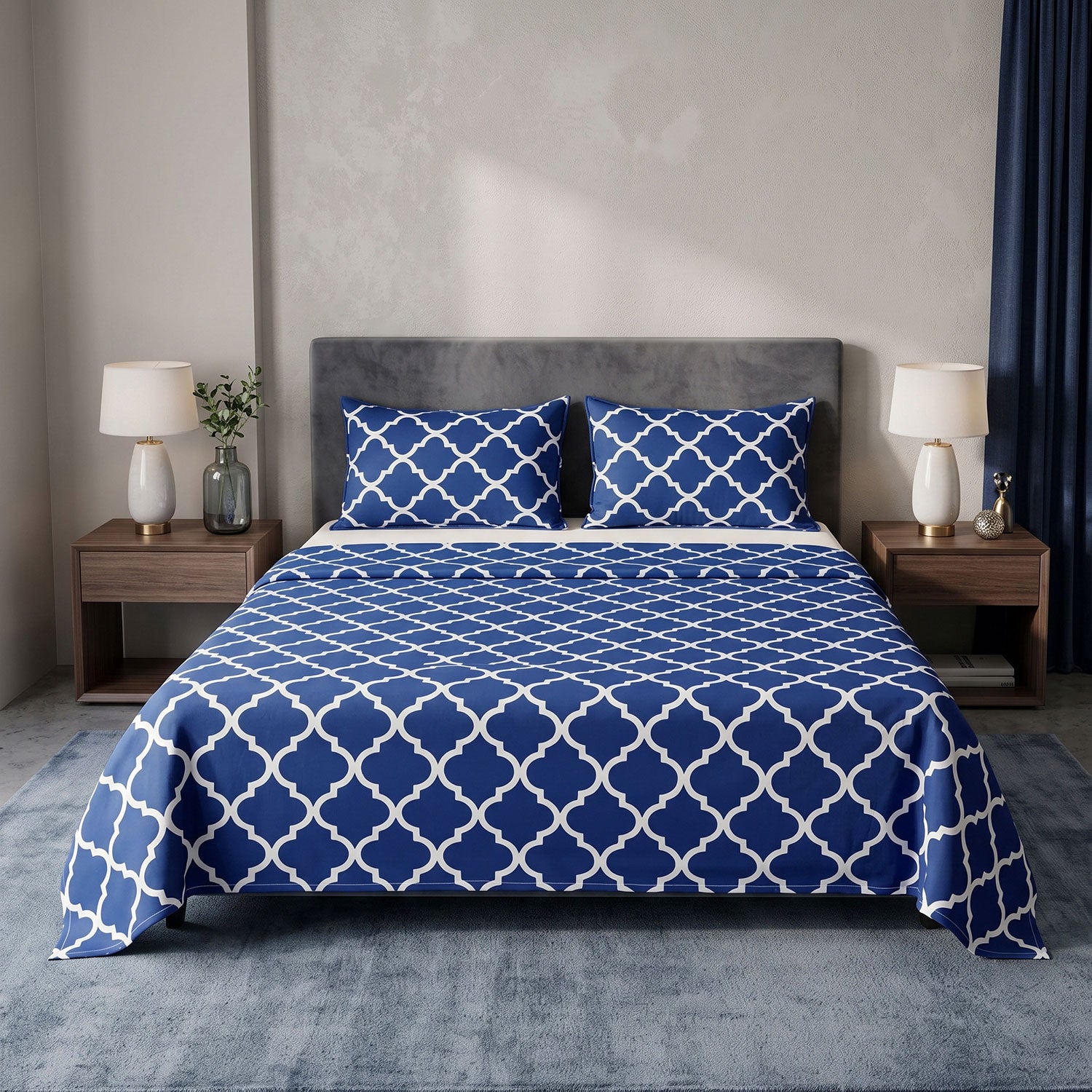Trellis 3 Pcs King bed sheet set by Nylsa