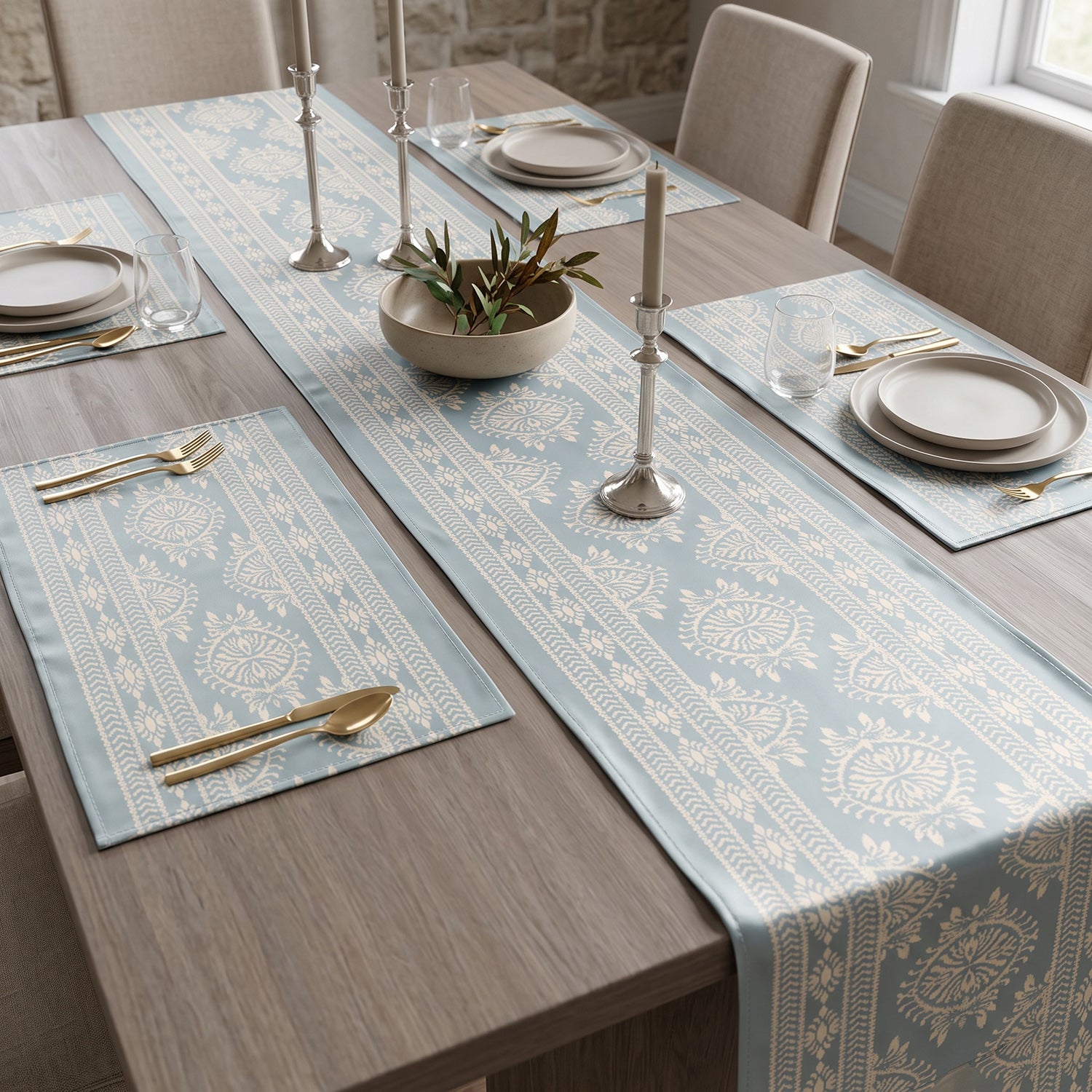 Willow Printed Table Linen Sets