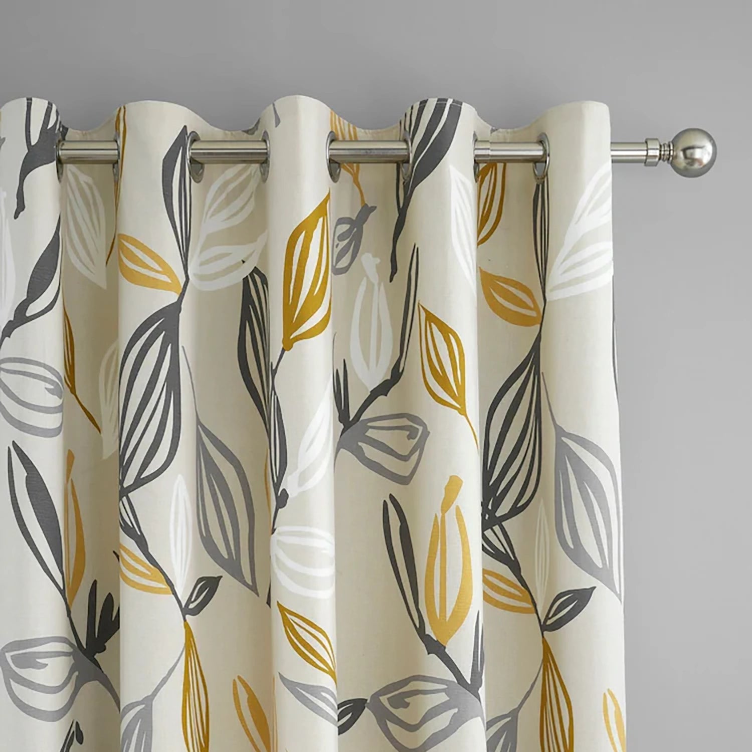 Willow Digital Printed Eyelet Curtains – Pair