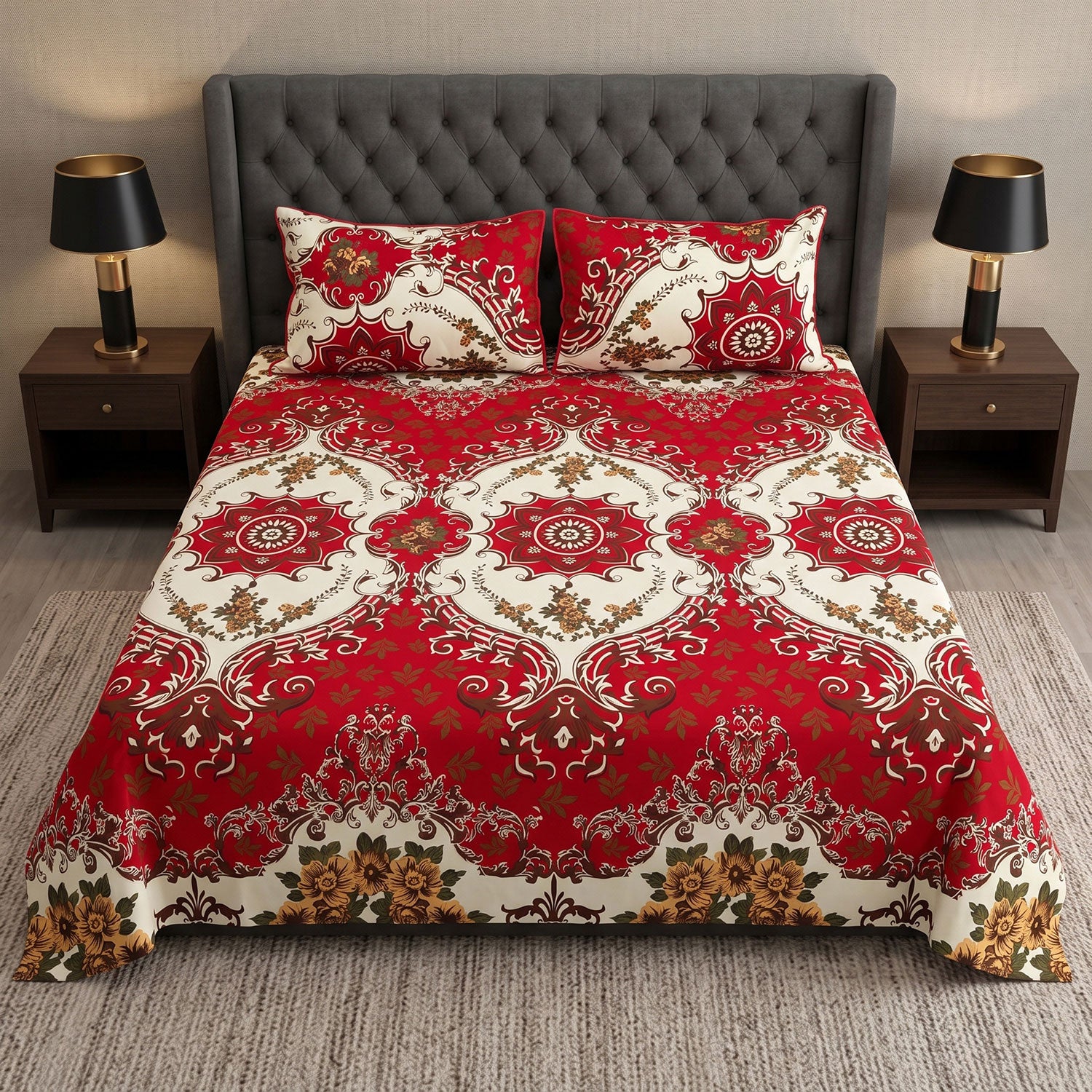 Regal 3 Pcs King bed sheet set by Nylsa