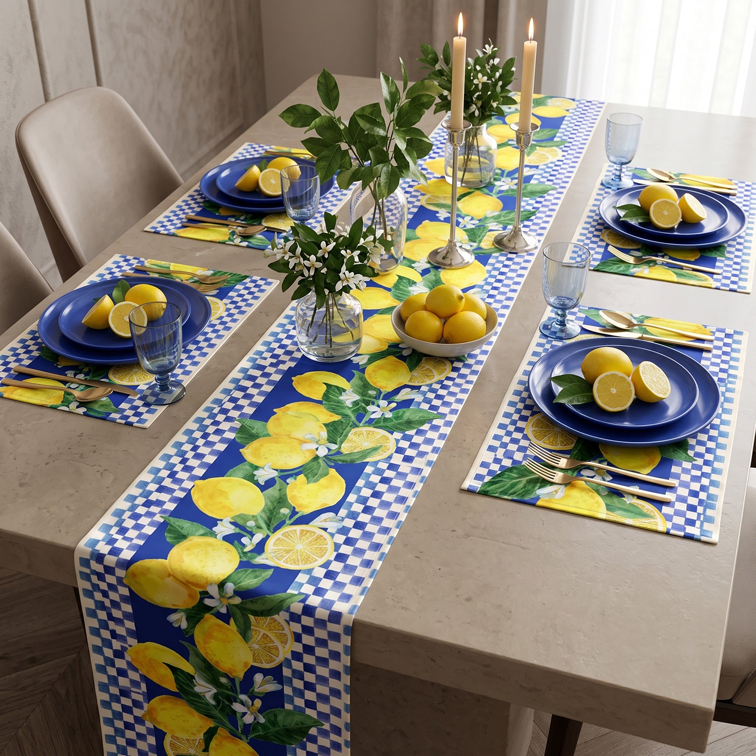 Amalfi Printed Table Linen Sets