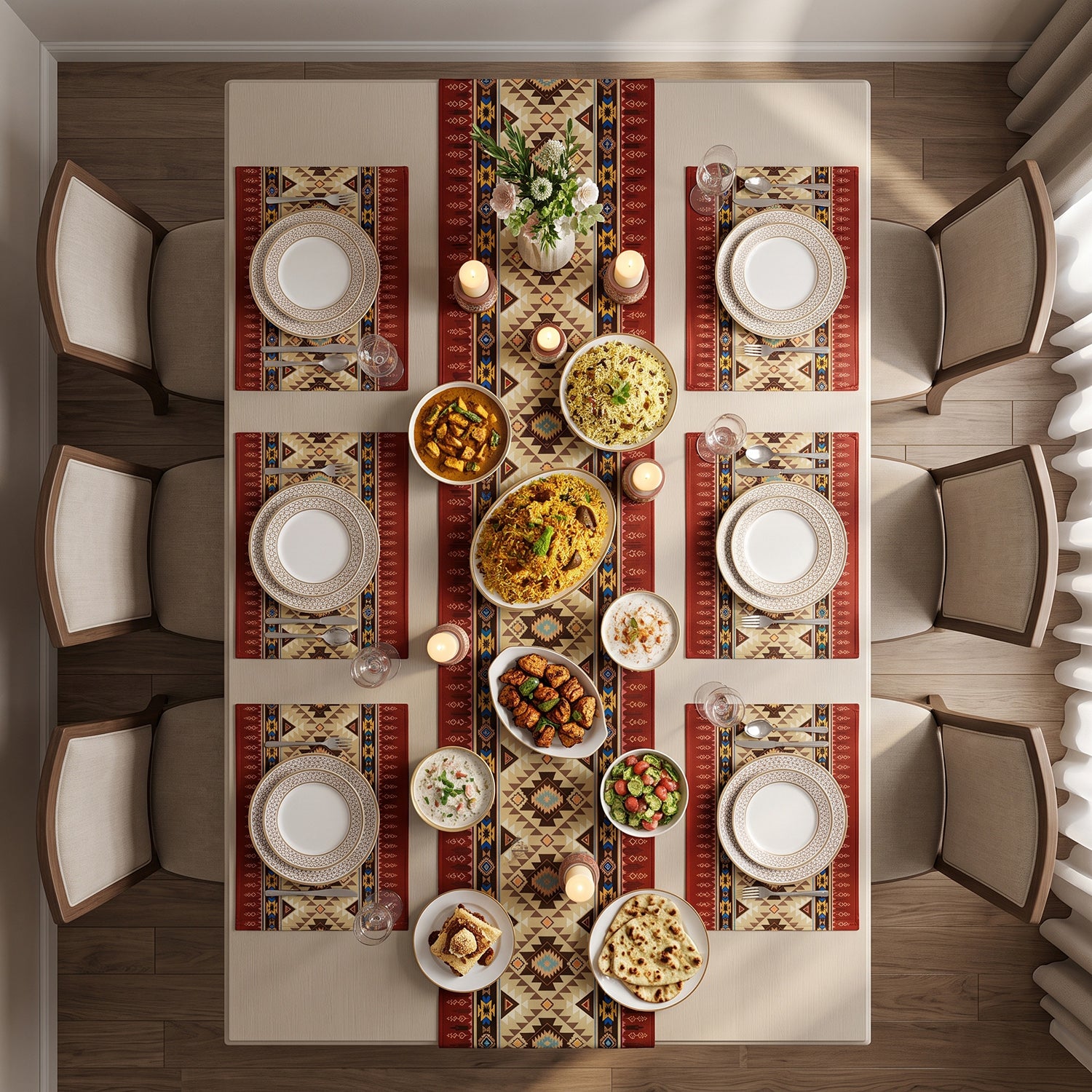 Terra Printed Table Linen Sets