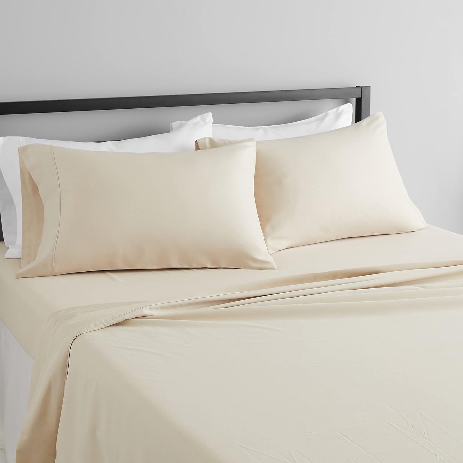 Champagne flat sheet set by Nylsa