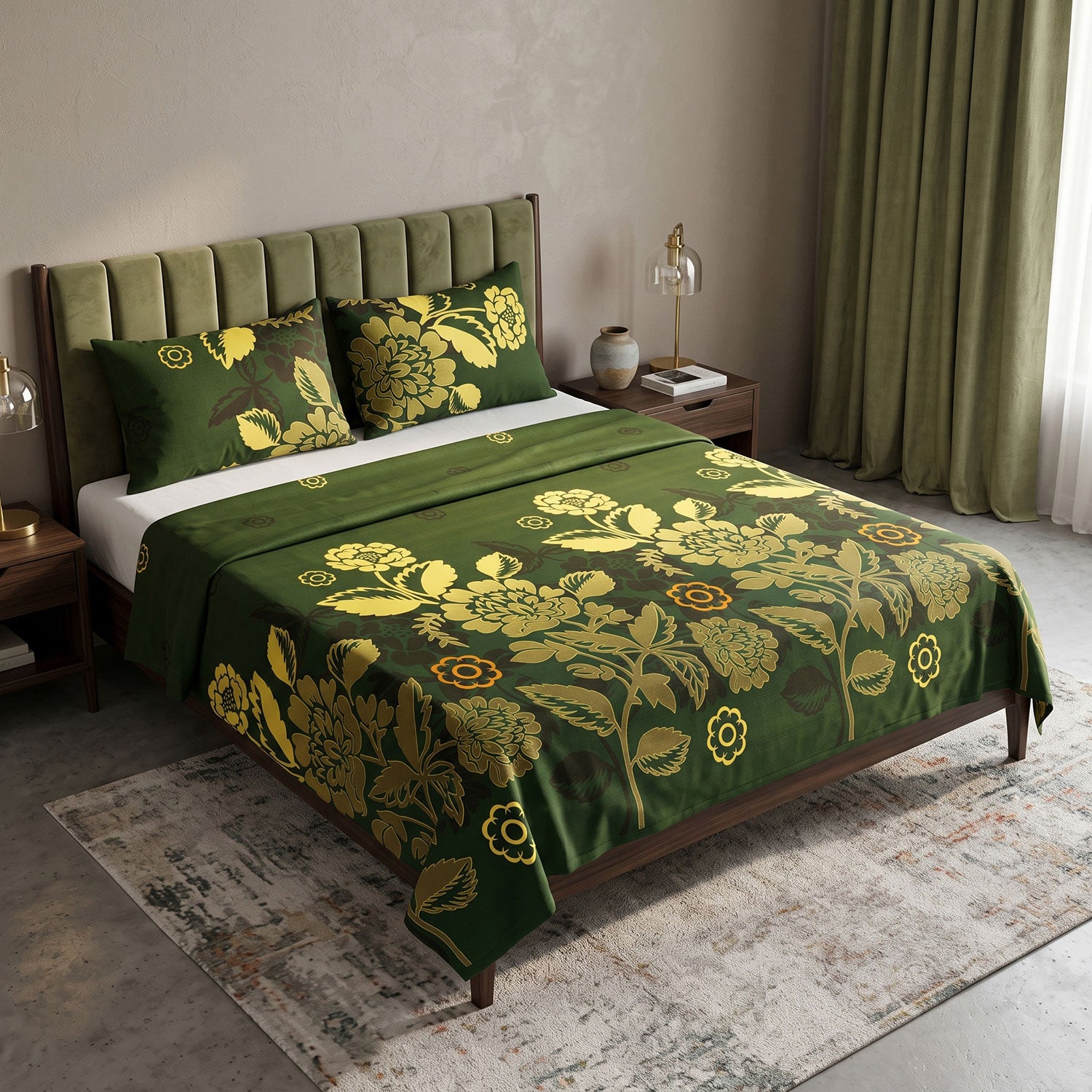 Olivea 3 Pcs King bed sheet set by Nylsa