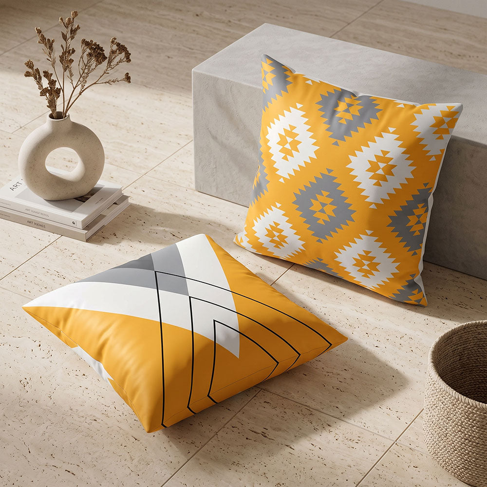 Folk 2PCS Cushion Covers Set